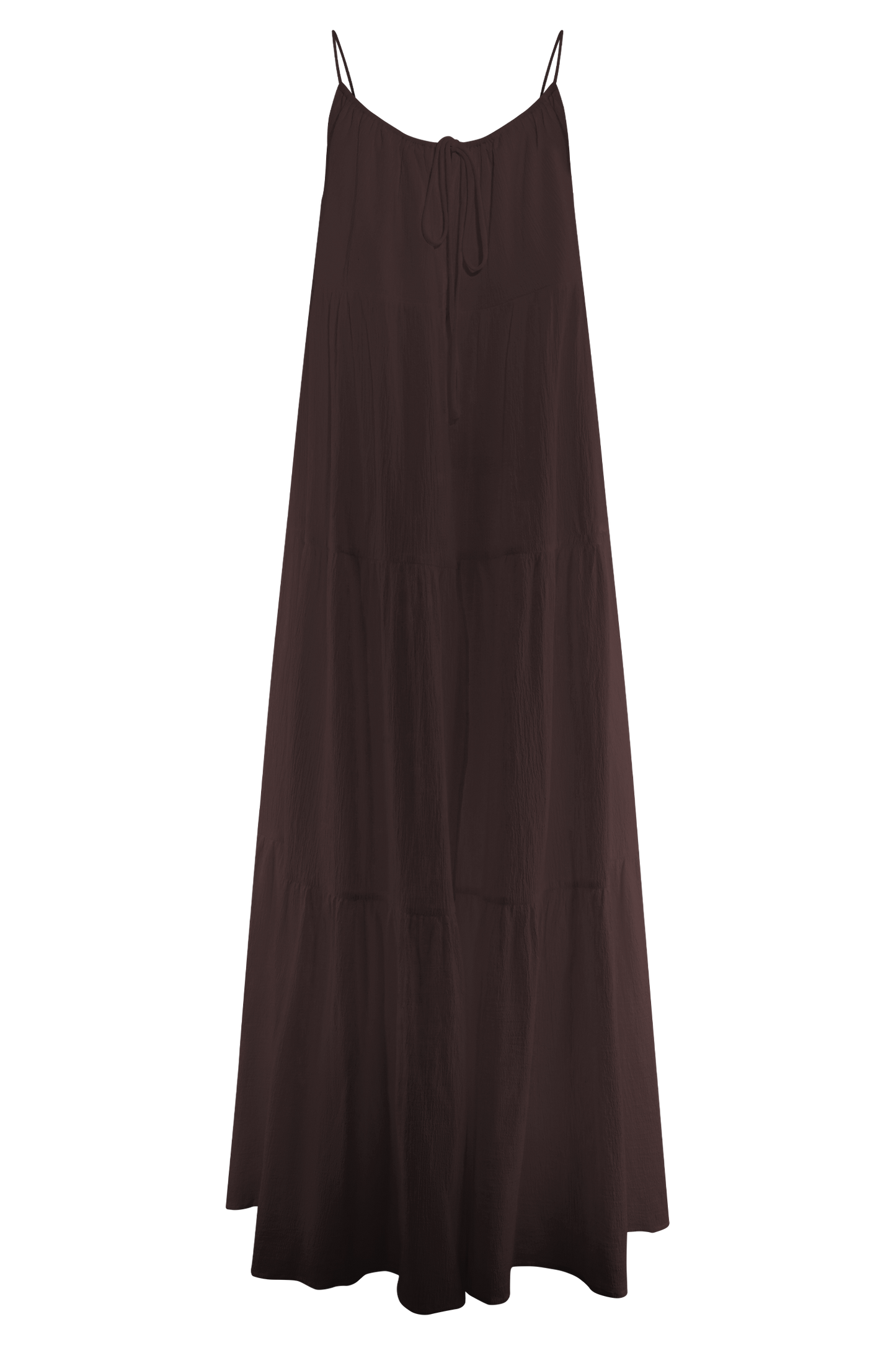 Lenny Front Tie Top - Chocolate