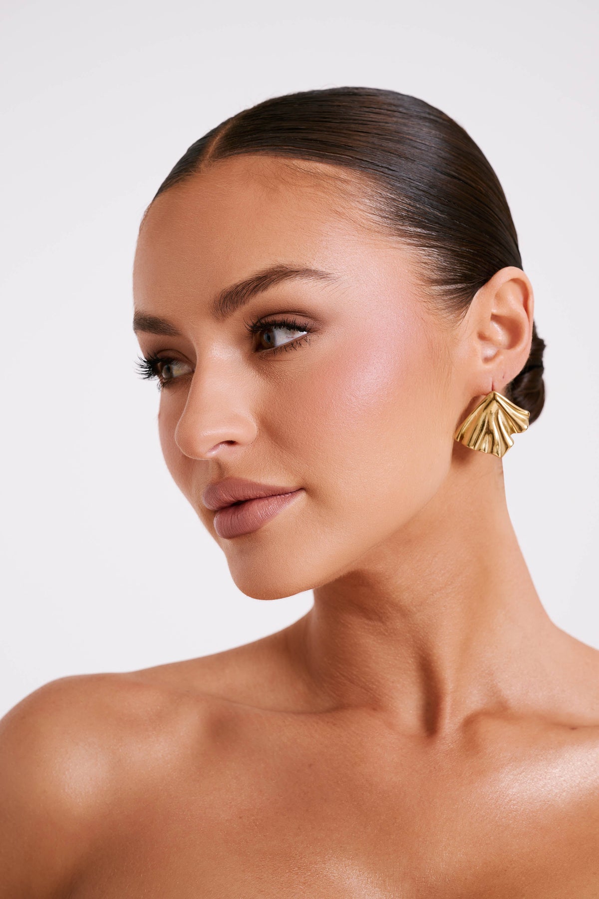 Willa Draped Earrings - Gold