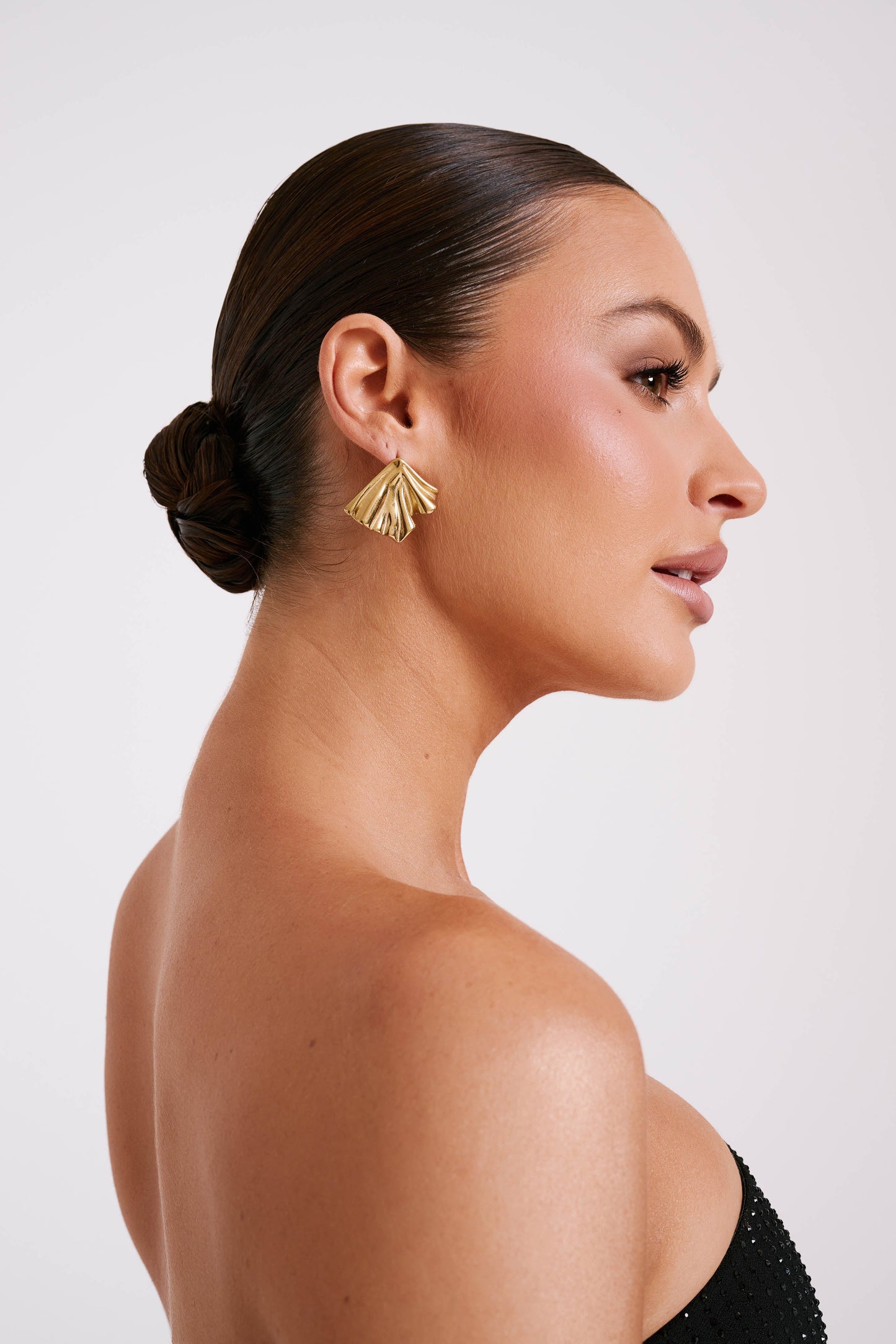 Willa Draped Earrings - Gold