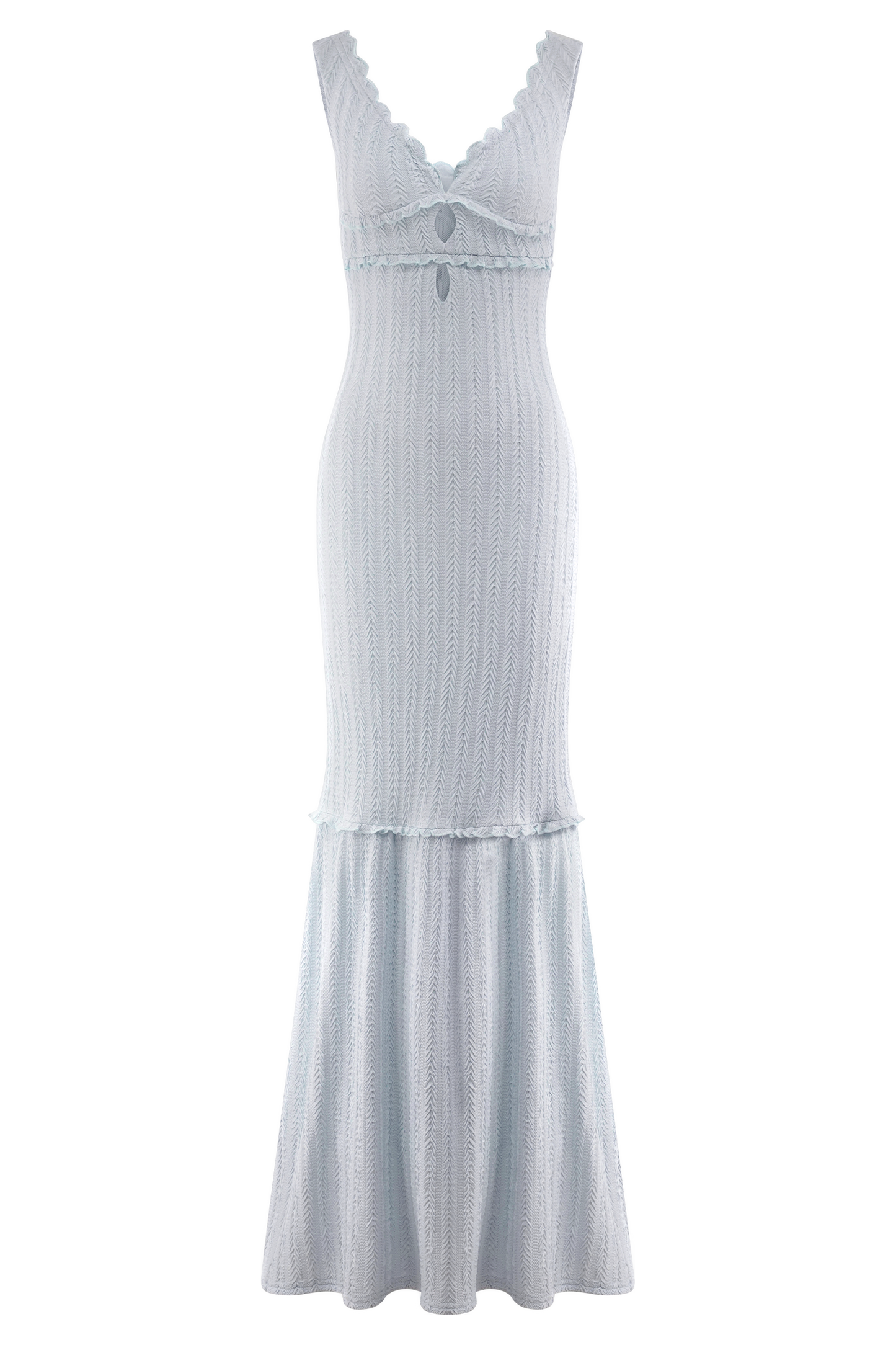 Natalie Off Shoulder Maxi Dress - Sky Blue