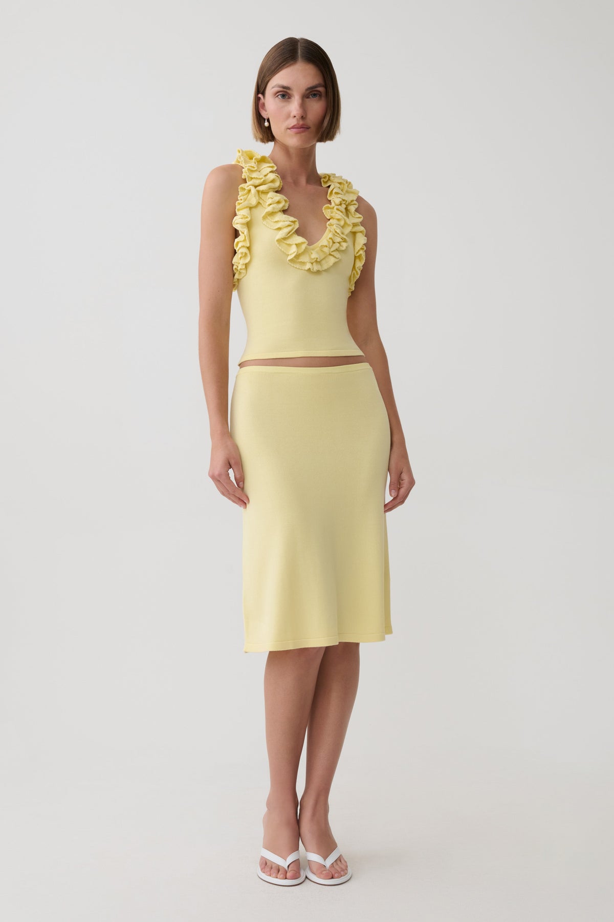 Tayler Knit Skirt - Butter