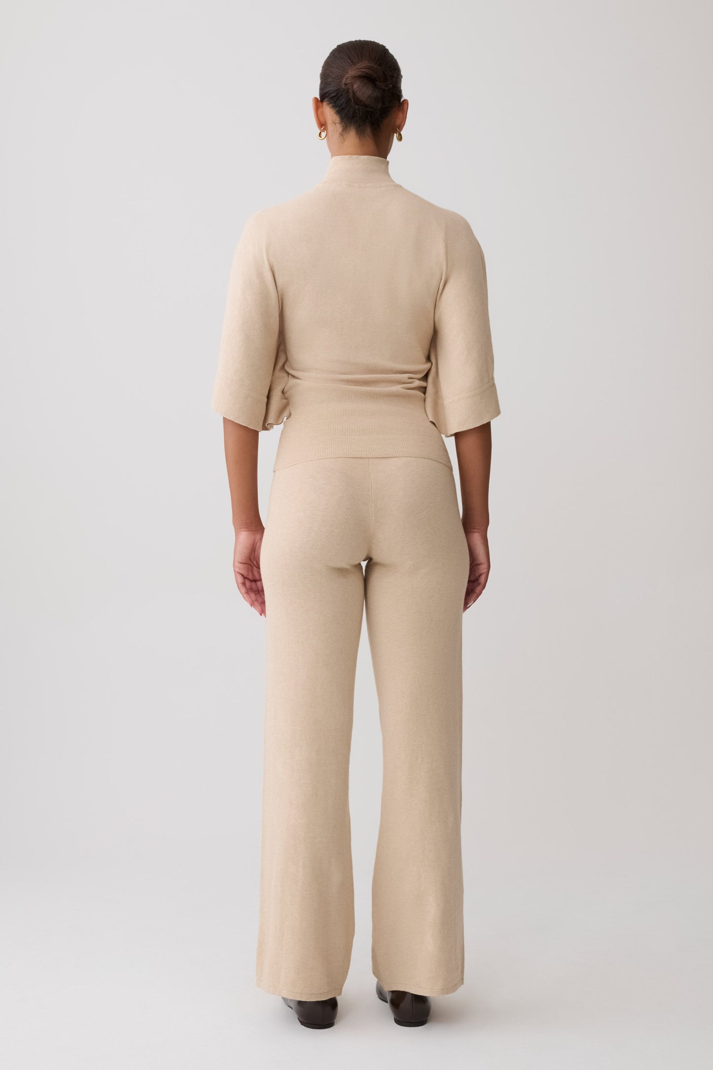 Helania Knit Pants - Oat Marle