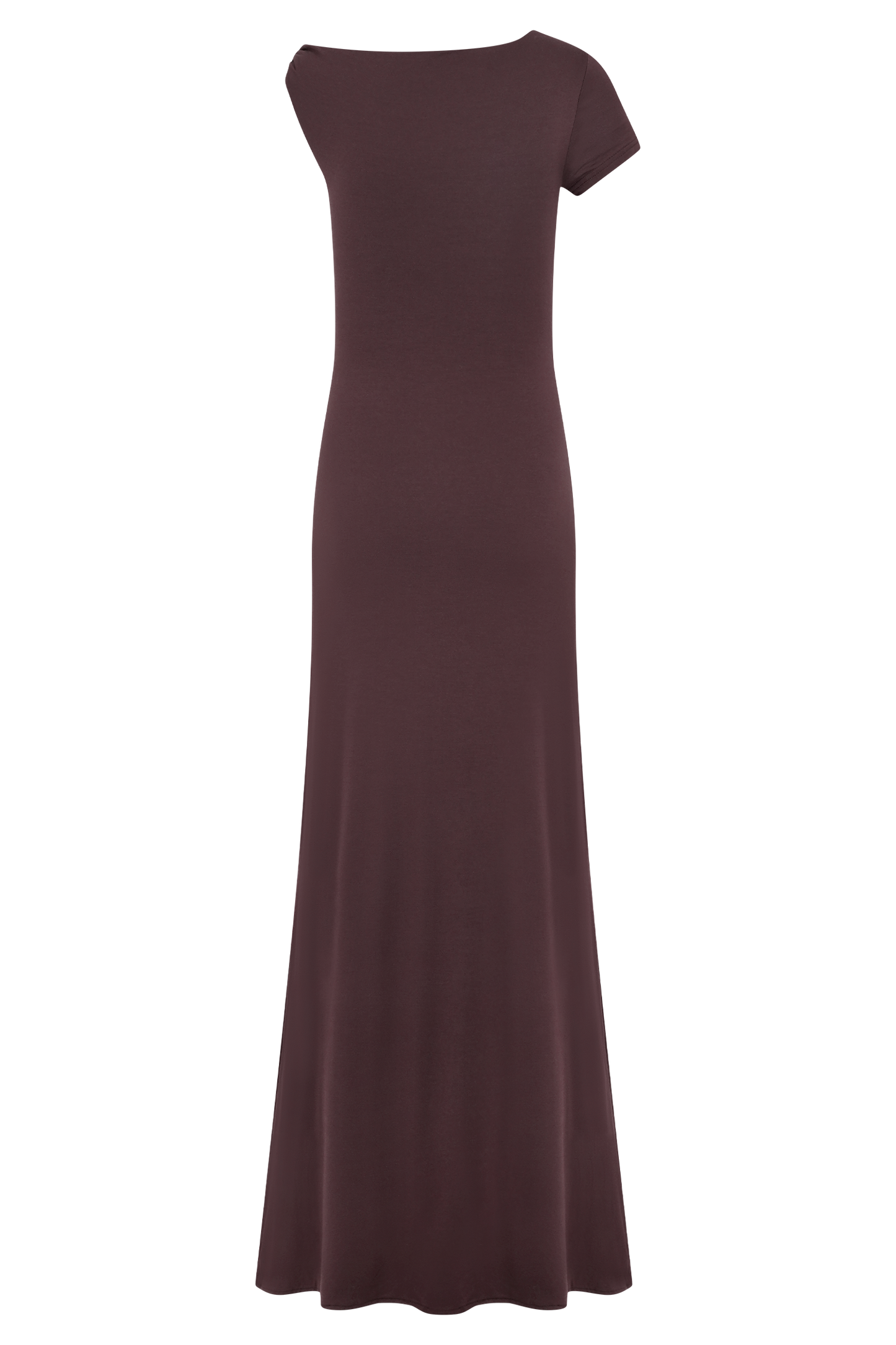 Tamsin Short Sleeve Modal Maxi Dress - Mahogany