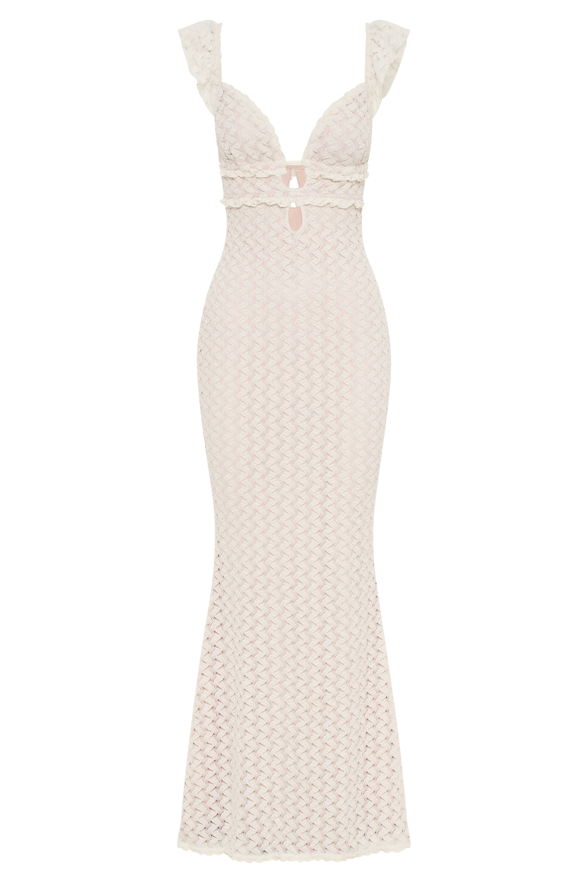 Ezra Lace Maxi Dress - Ivory