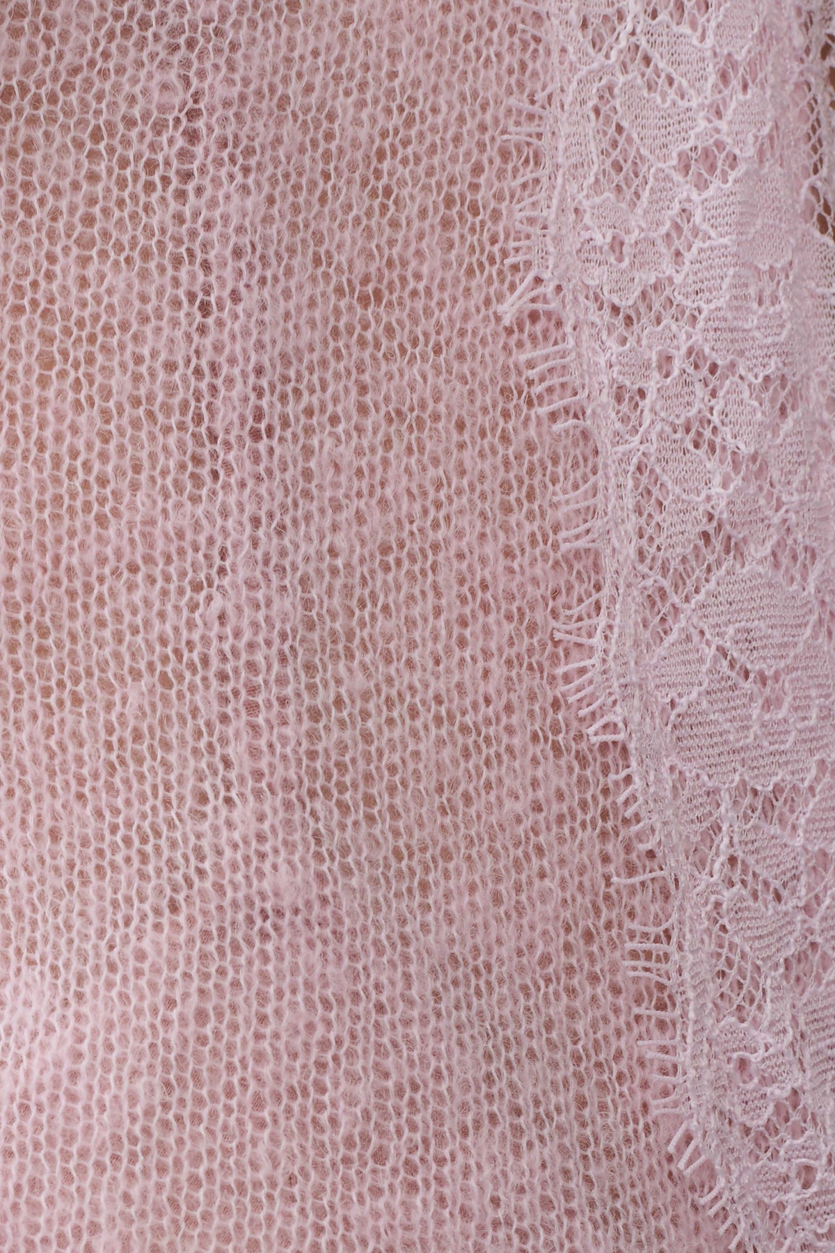 Amrita Lace Knit Cardigan - Baby Pink