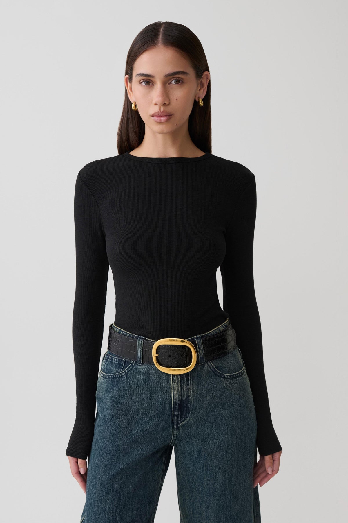Leny Long Sleeve Top - Black #3
