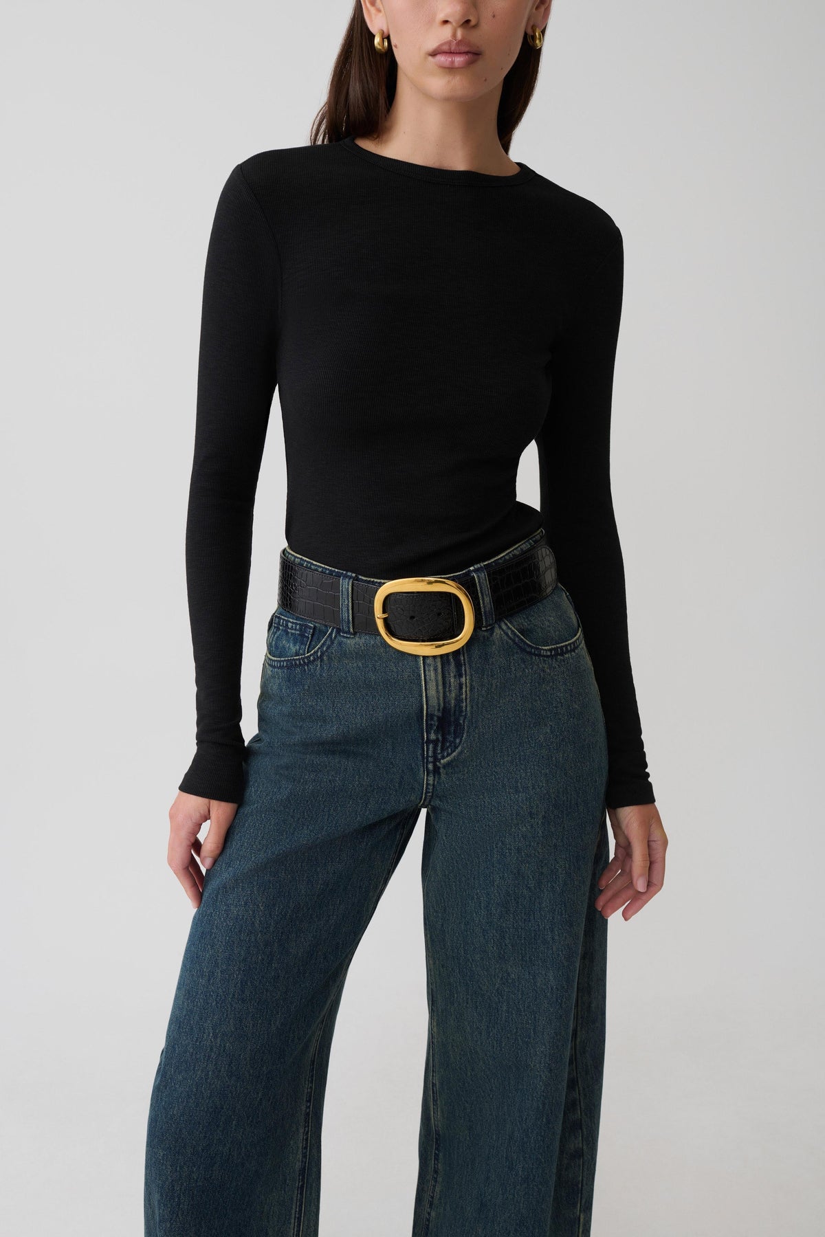 Leny Long Sleeve Top - Black #8