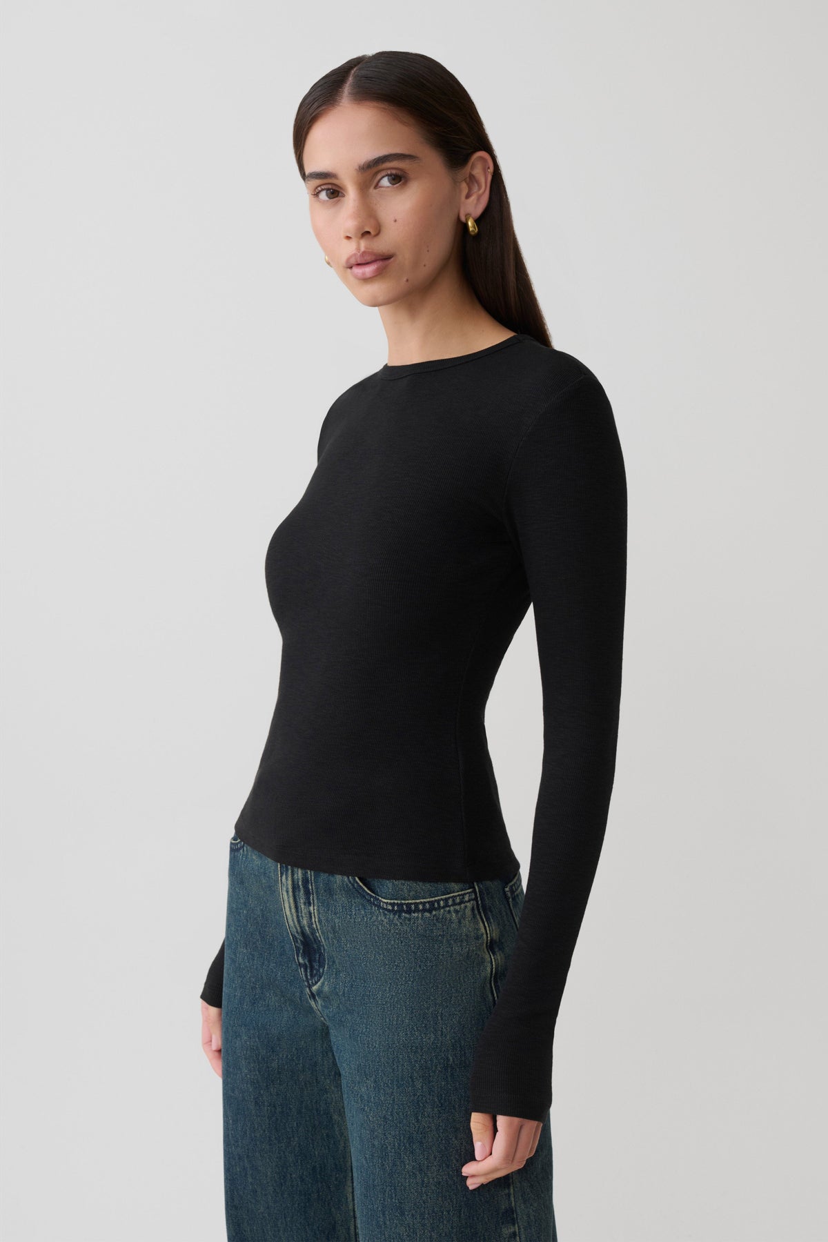 Leny Long Sleeve Top - Black #4