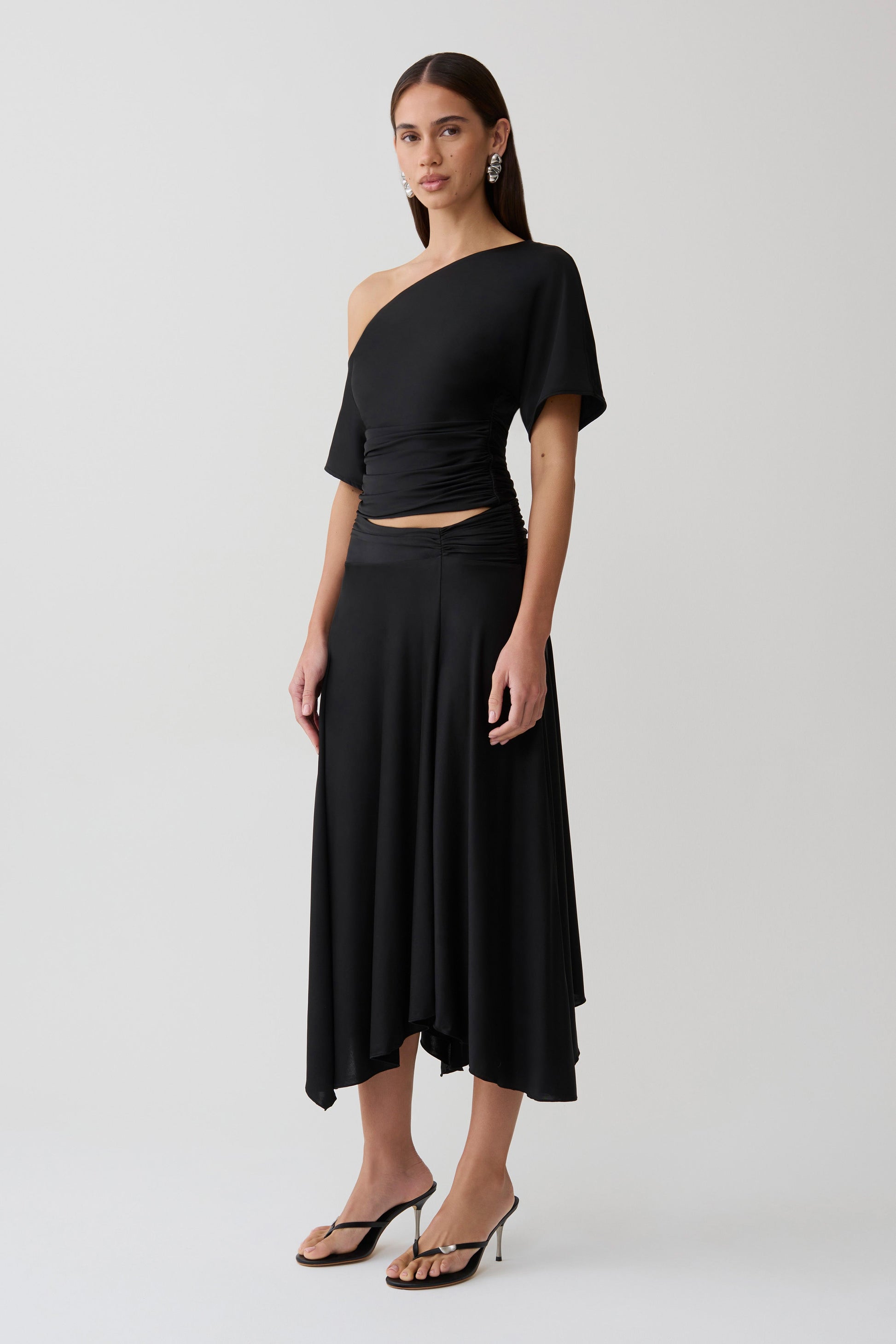 Luu Slinky Midi Skirt - Black #4