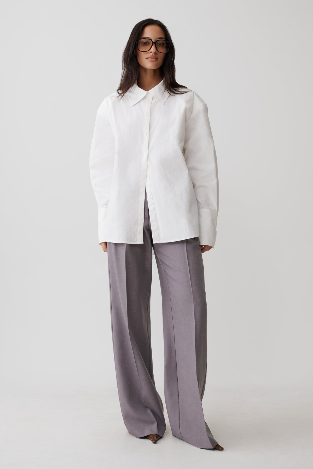 Rosalind Button Back Cotton Shirt - White #2