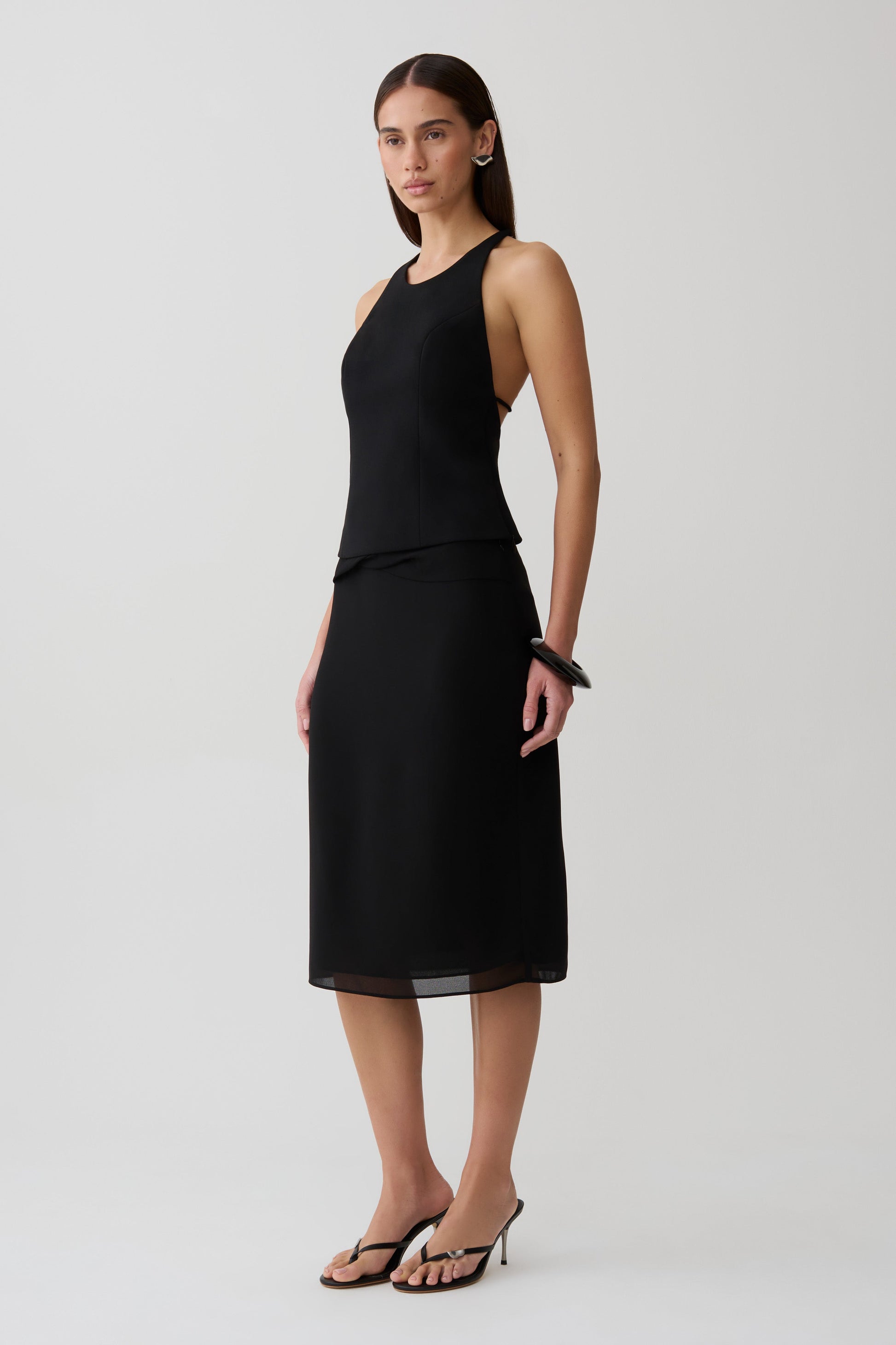 Bernadette Hardware Sleeveless Top - Black #4