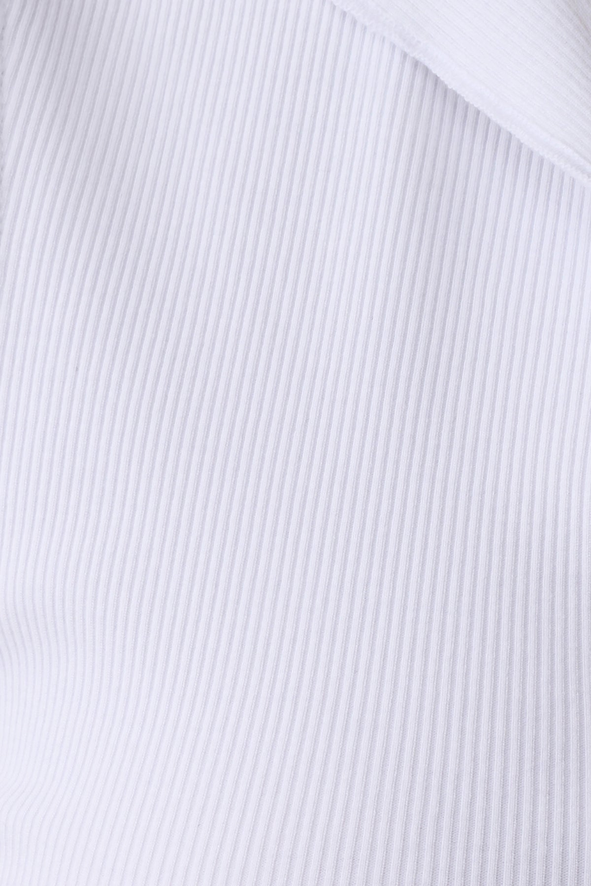 Myrtle Ribbed Sleeveless Lapel Top - White #6