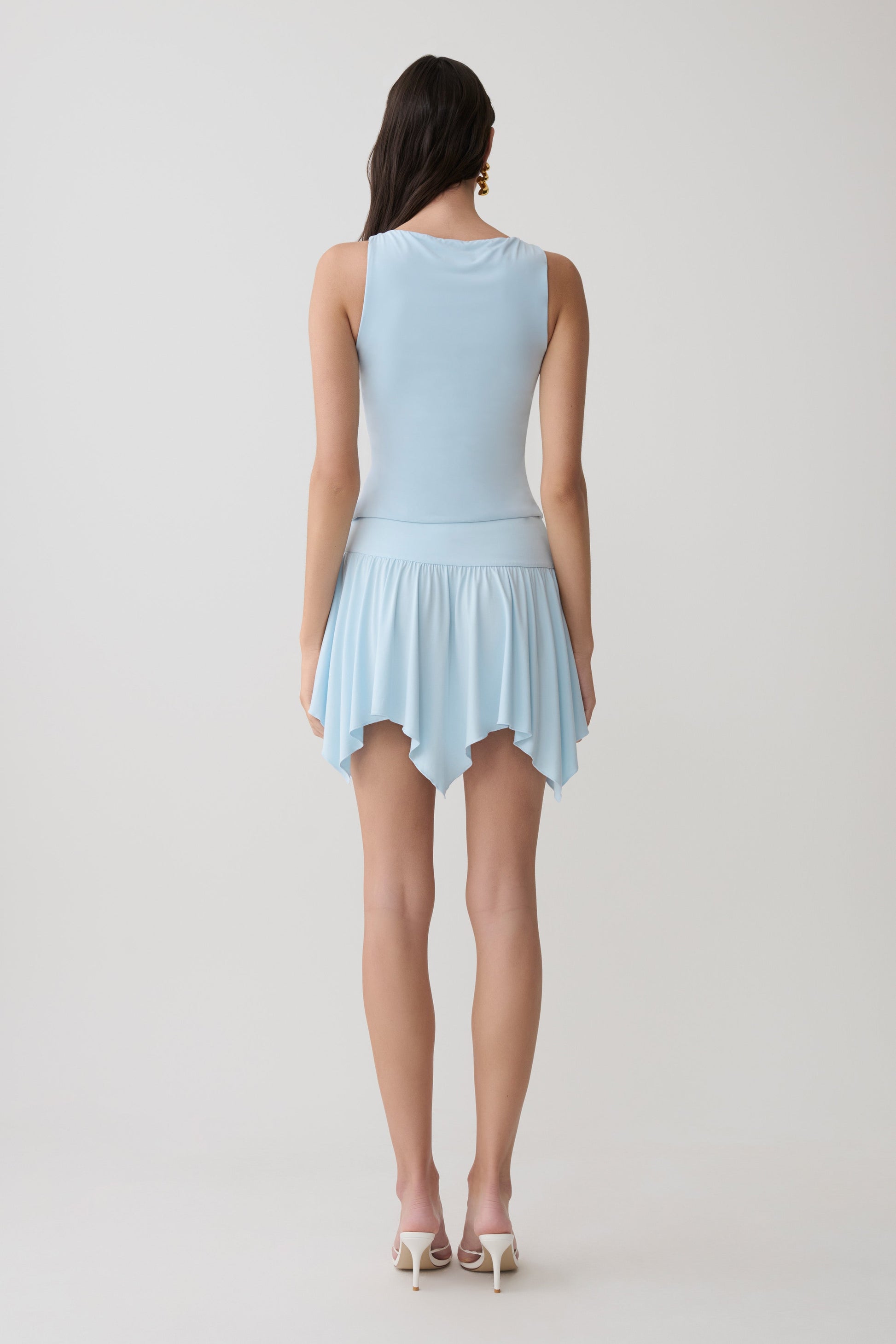 Nicolette Sleeveless Tank Top - Pale Blue #5