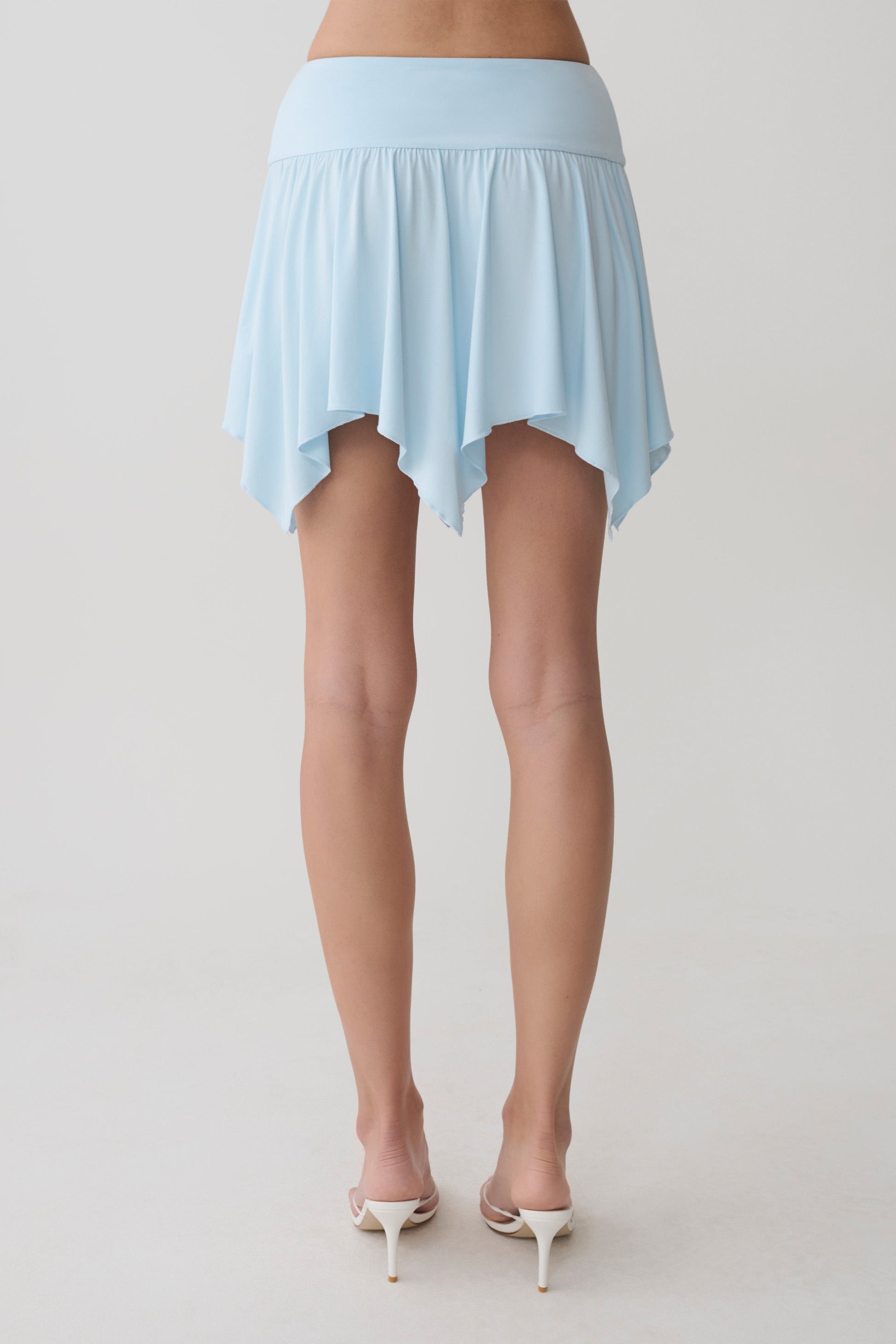 Ambrose Hankie Mini Skirt - Pale Blue #7