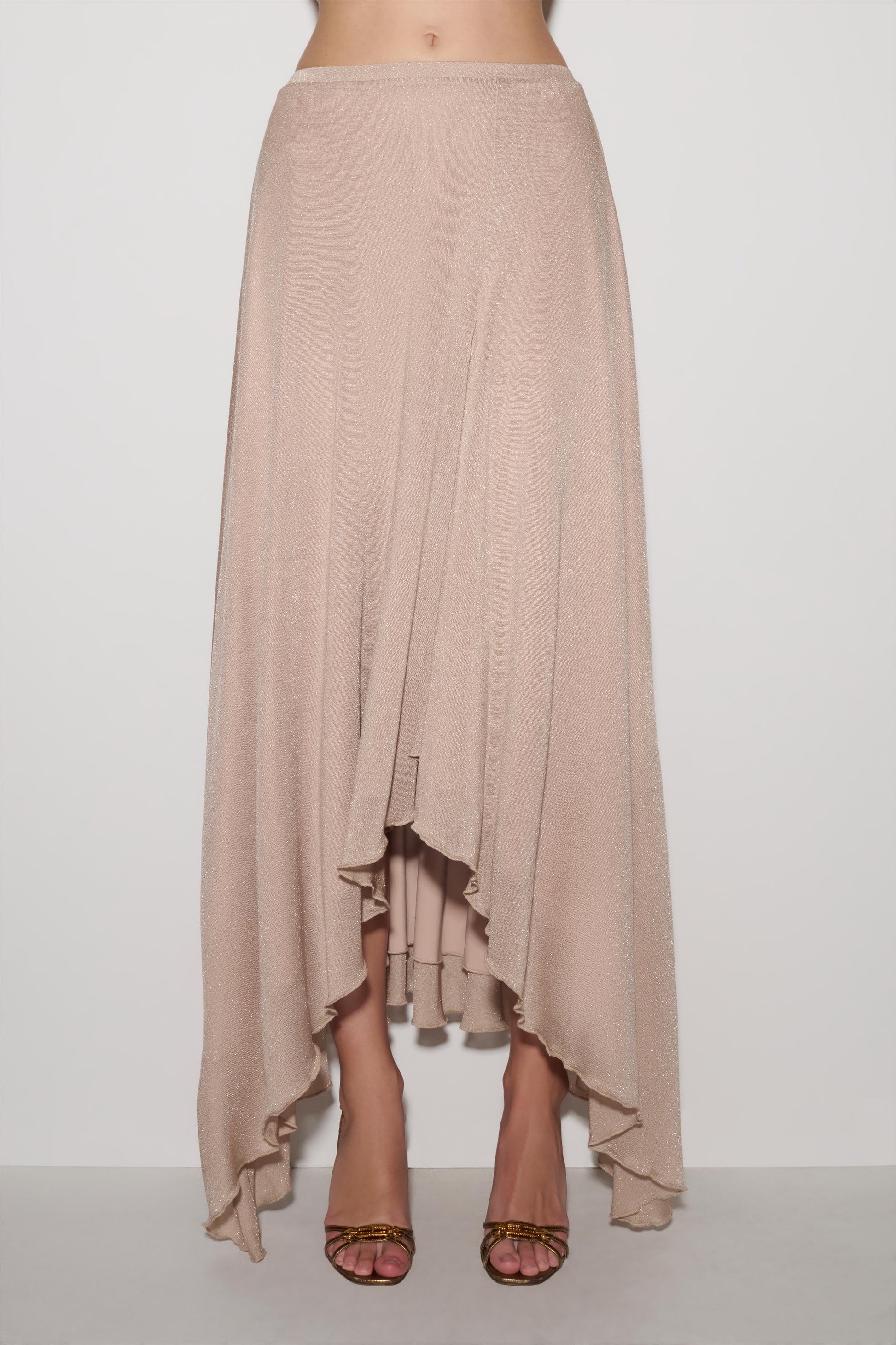 Nola Lurex Maxi Skirt - Gold #6