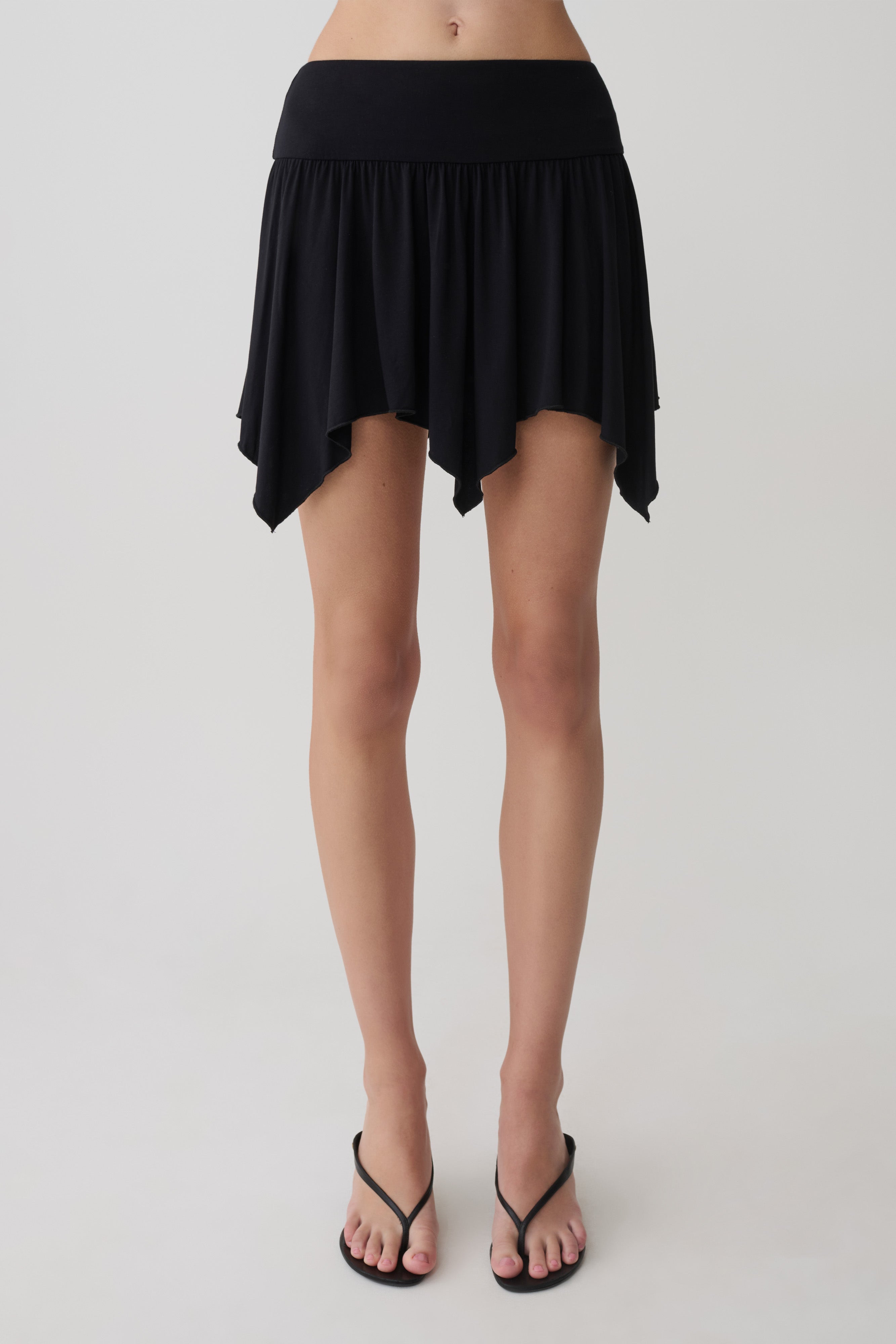 Ambrose Hankie Mini Skirt - Black | MESHKI US