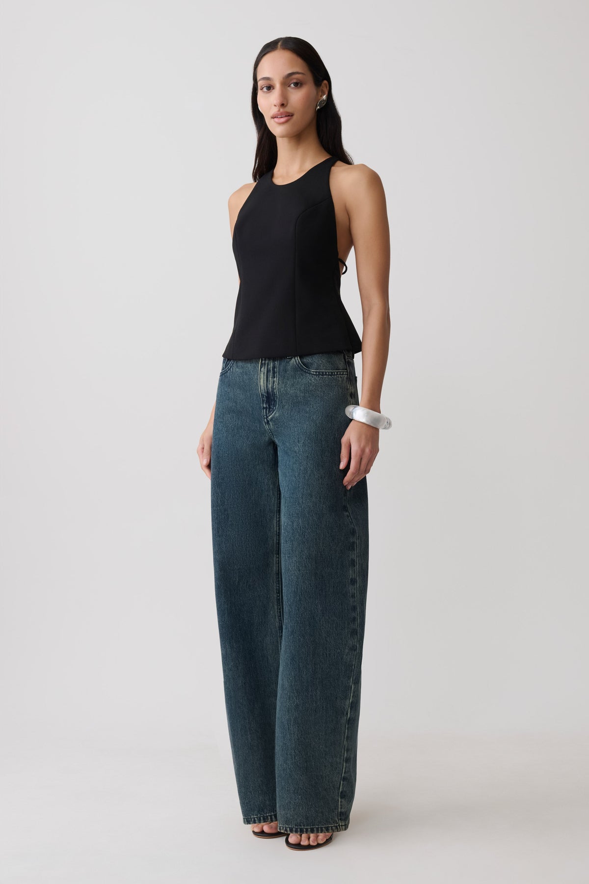 Bernadette Hardware Sleeveless Top - Black