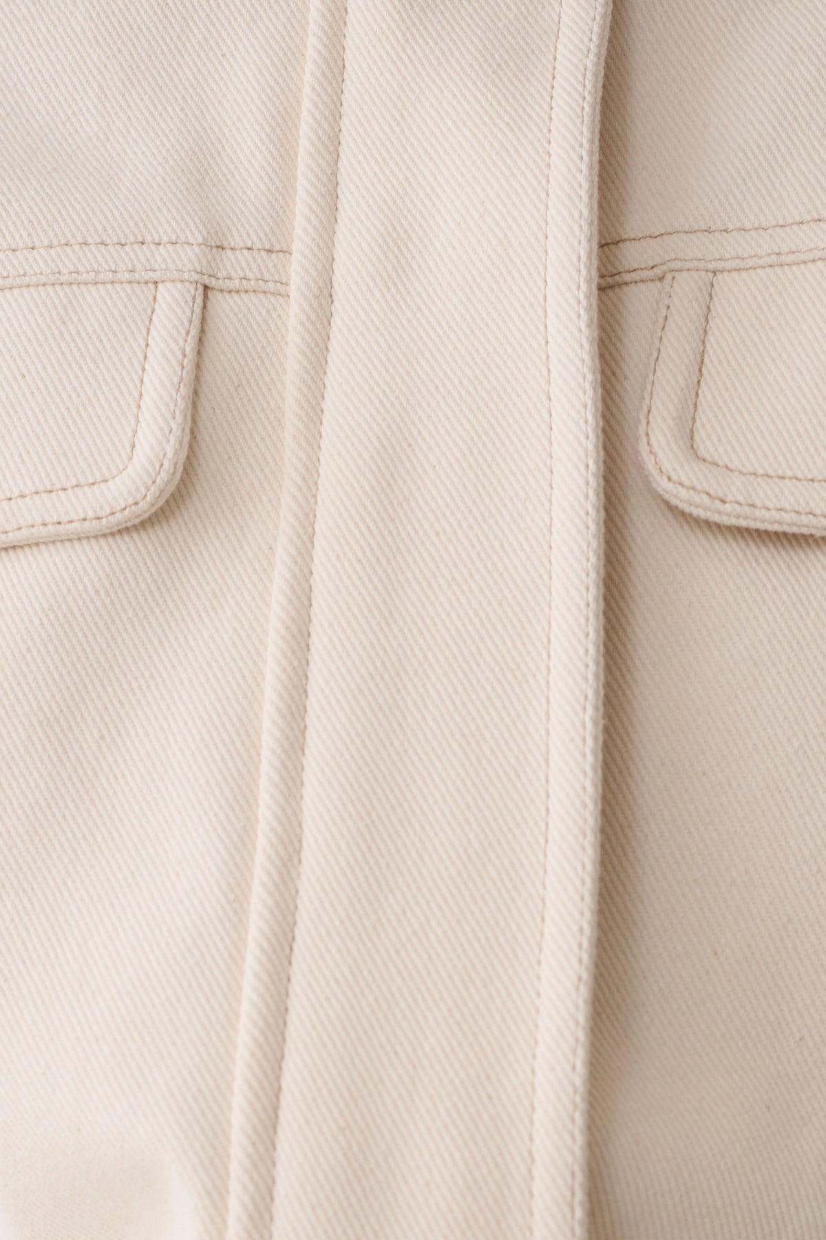 Scott Denim Mini Dress - Cream