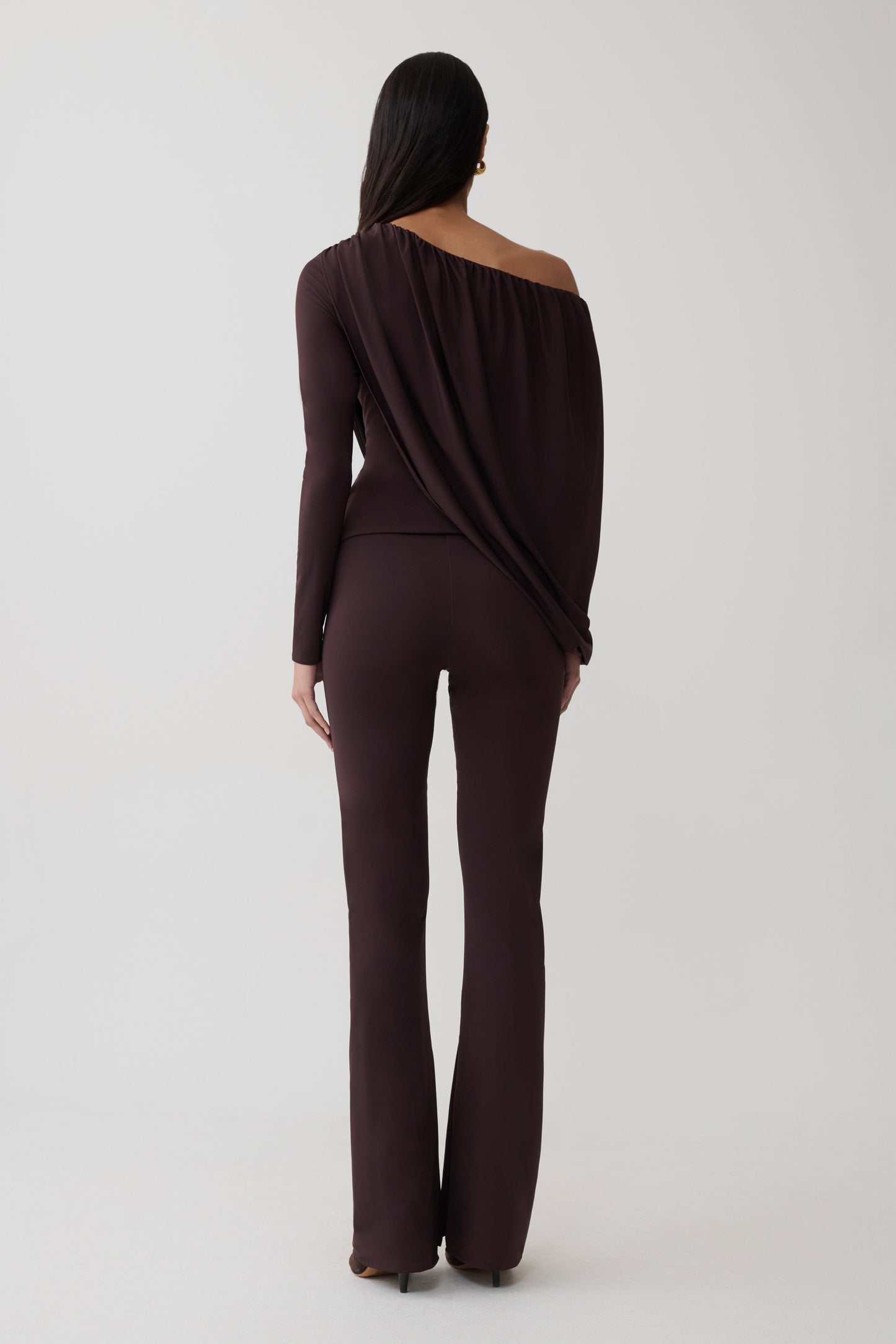 Fletcher Skinny Flare Pants - Chocolate