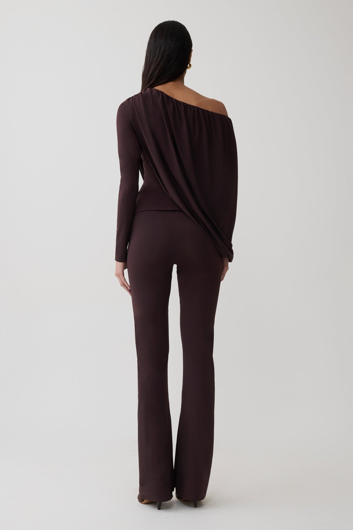 Fletcher Skinny Flare Pants - Chocolate #5