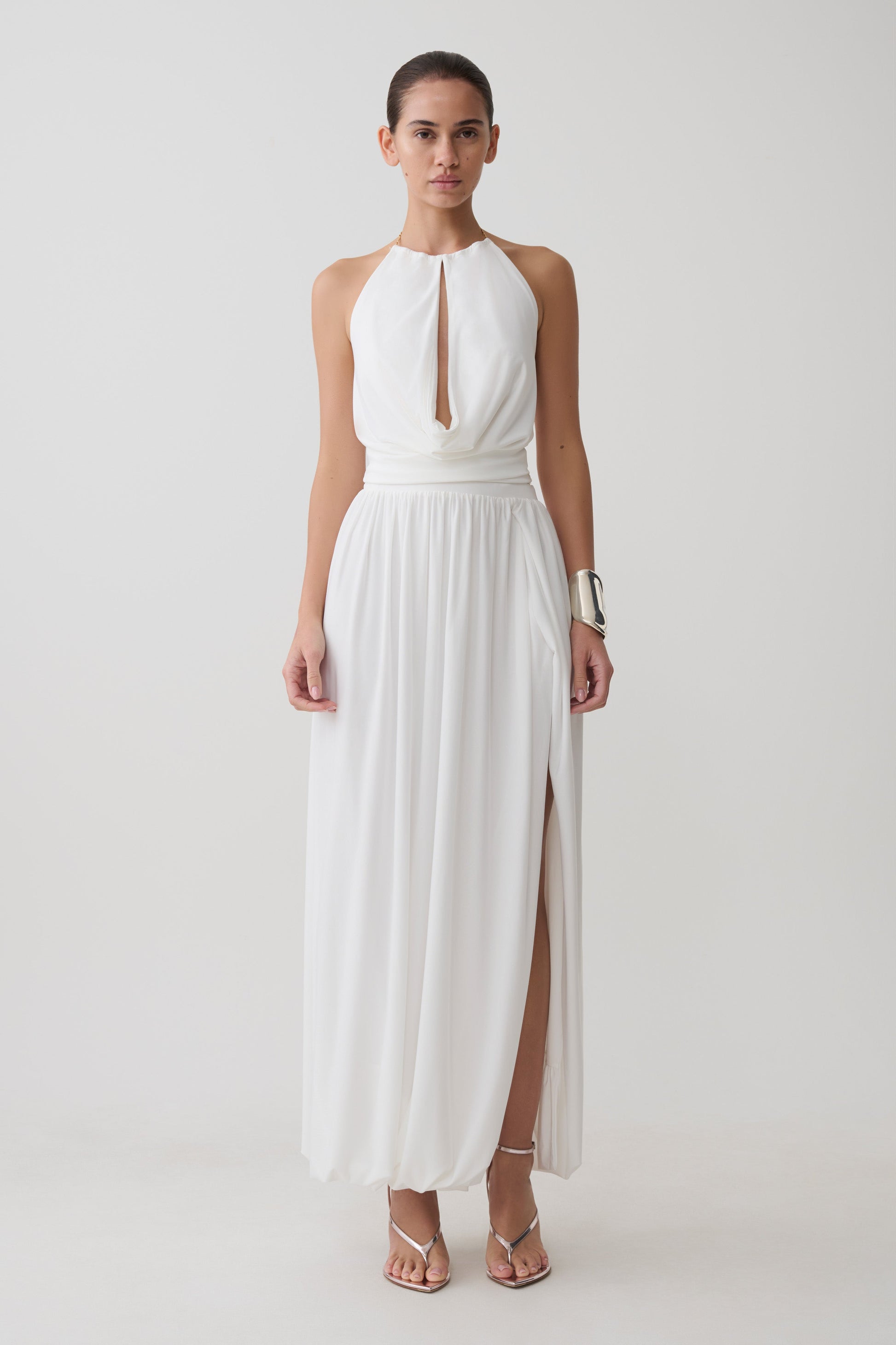 Banks Halter Neck Top With Hardware - White #7