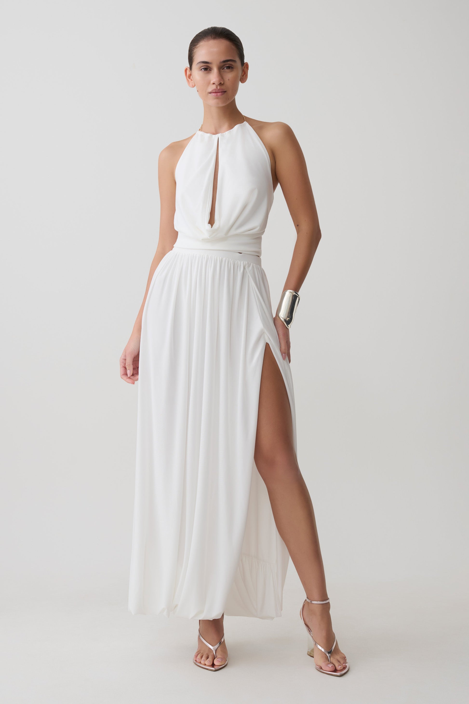 Banks Halter Neck Top With Hardware - White #5