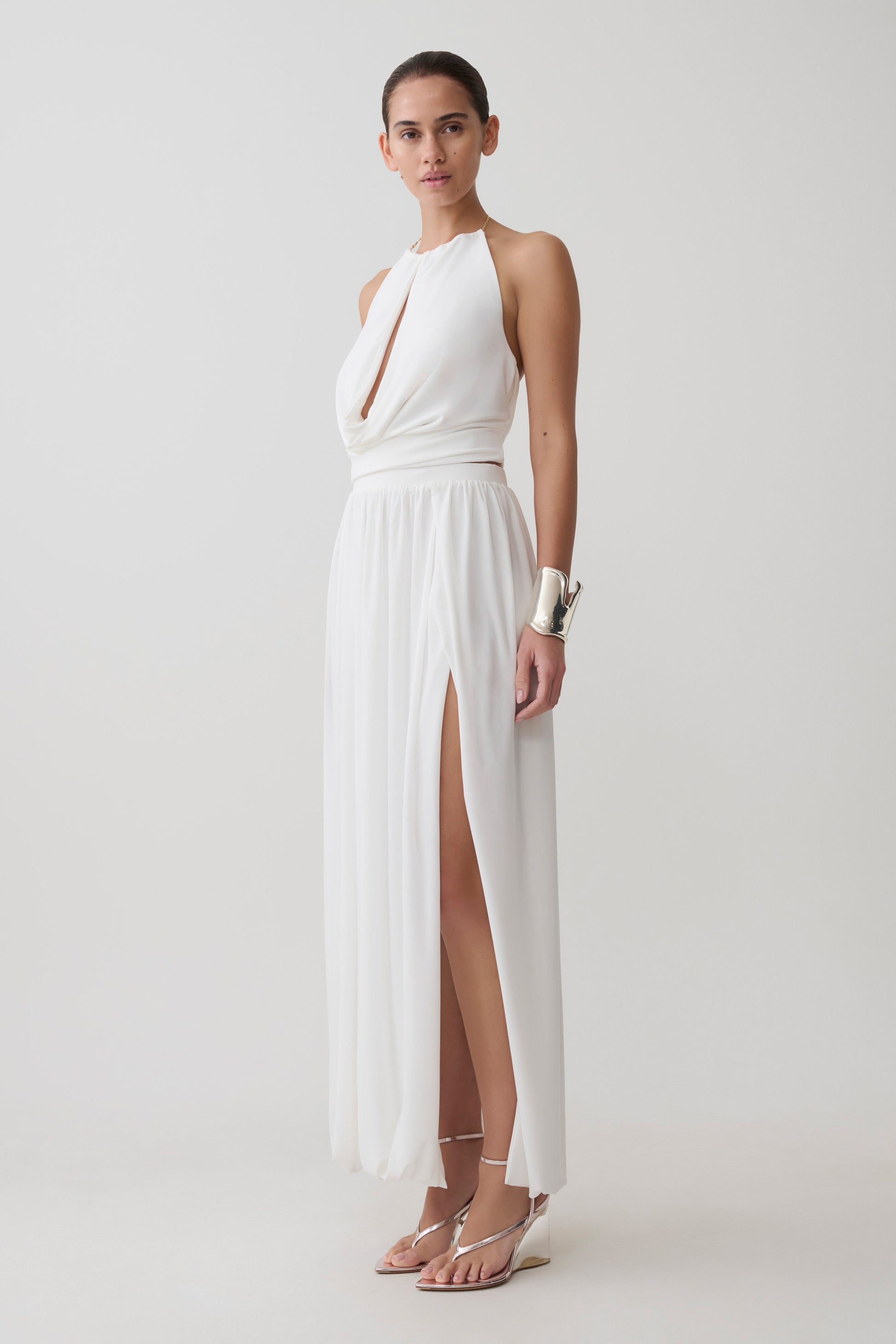 Banks Halter Neck Top With Hardware - White #6