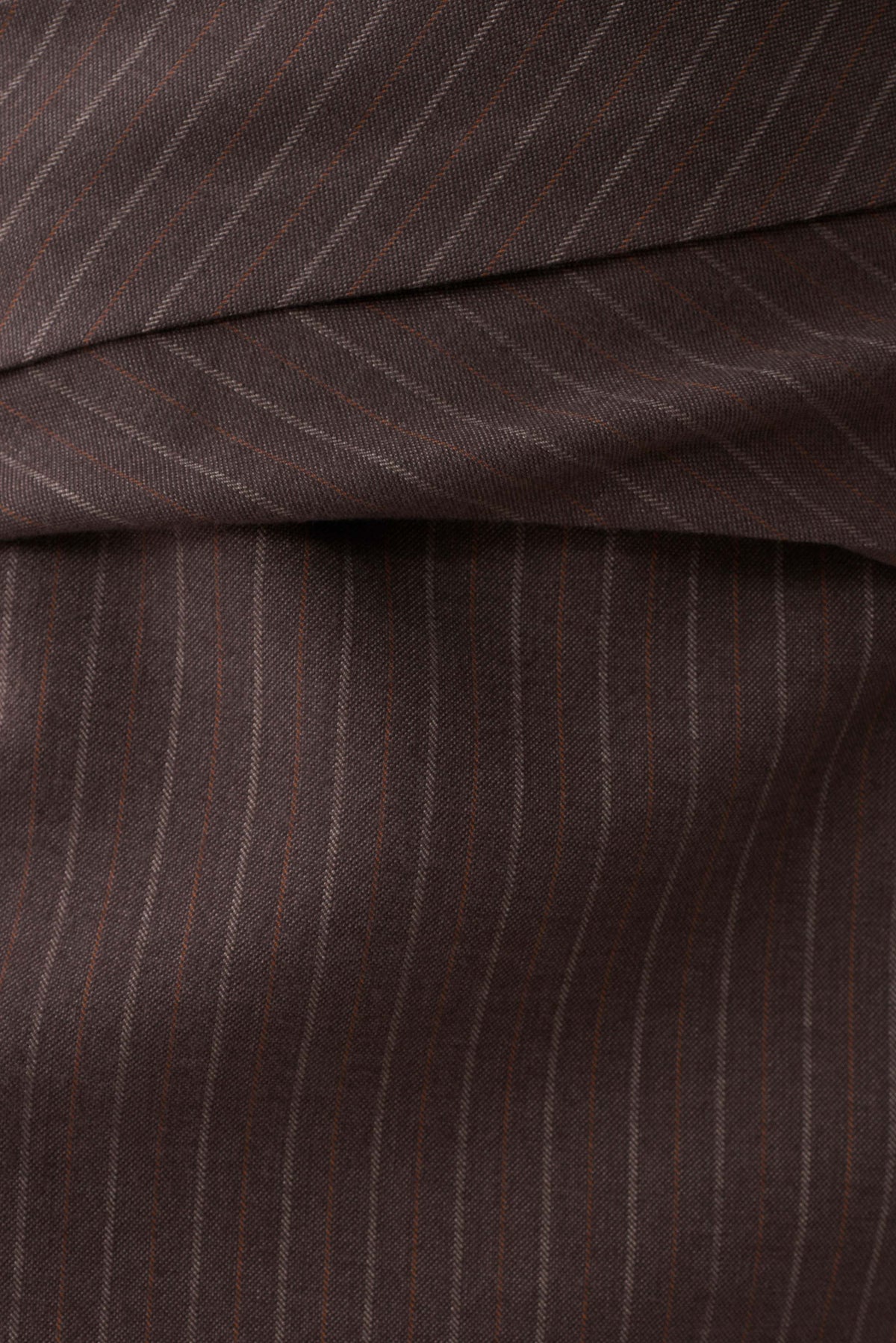 Phoebe Draped Mini Skirt - Brown Stripe
