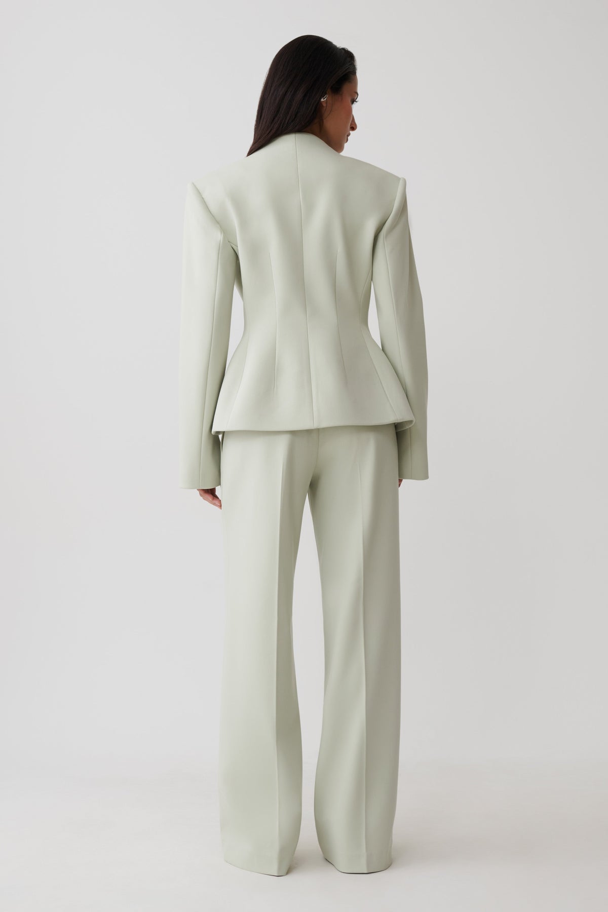 Katherine Suiting Structured Blazer - Sage