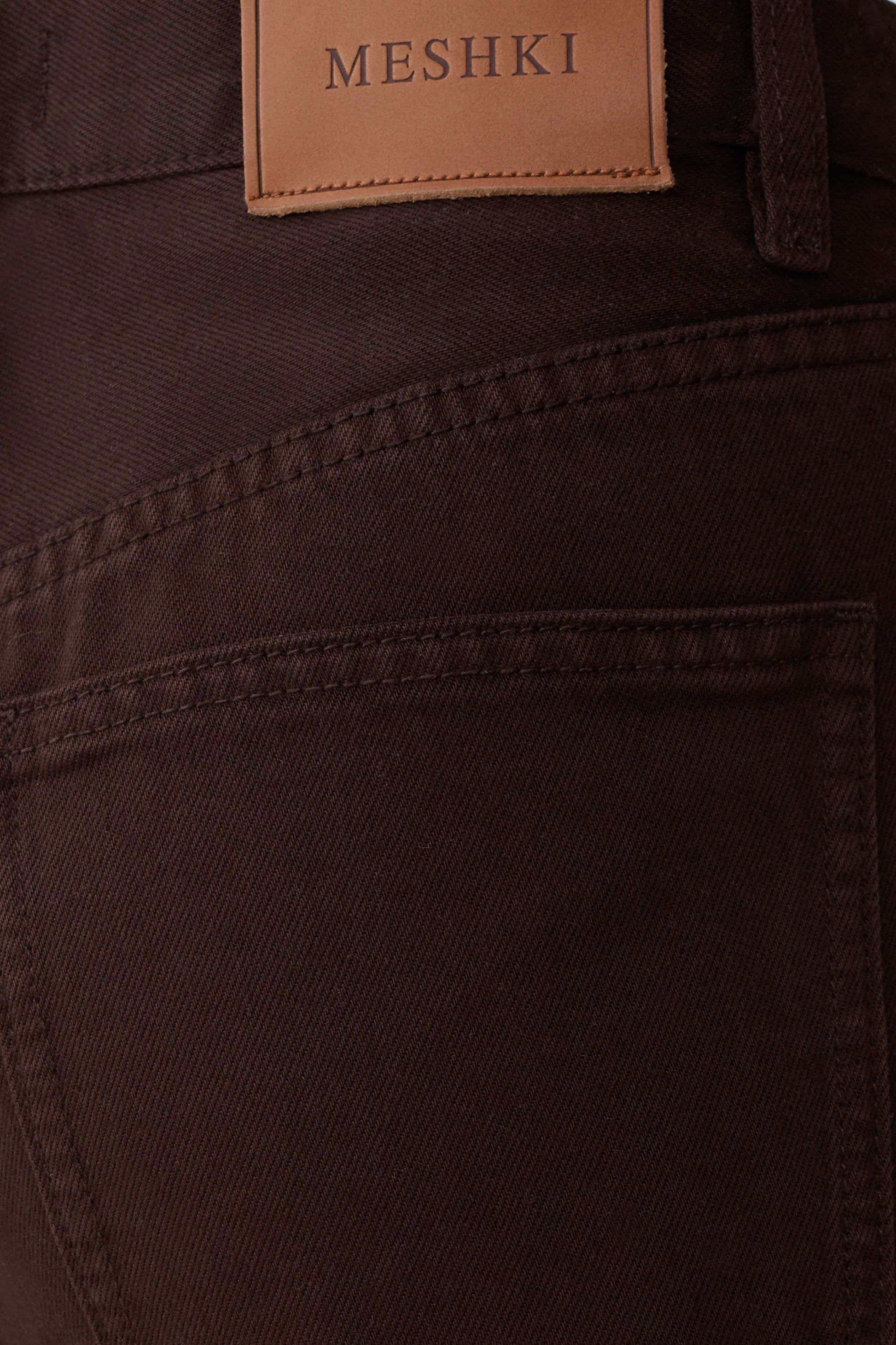 Mannon Mid Rise Denim Jeans - Chocolate #7