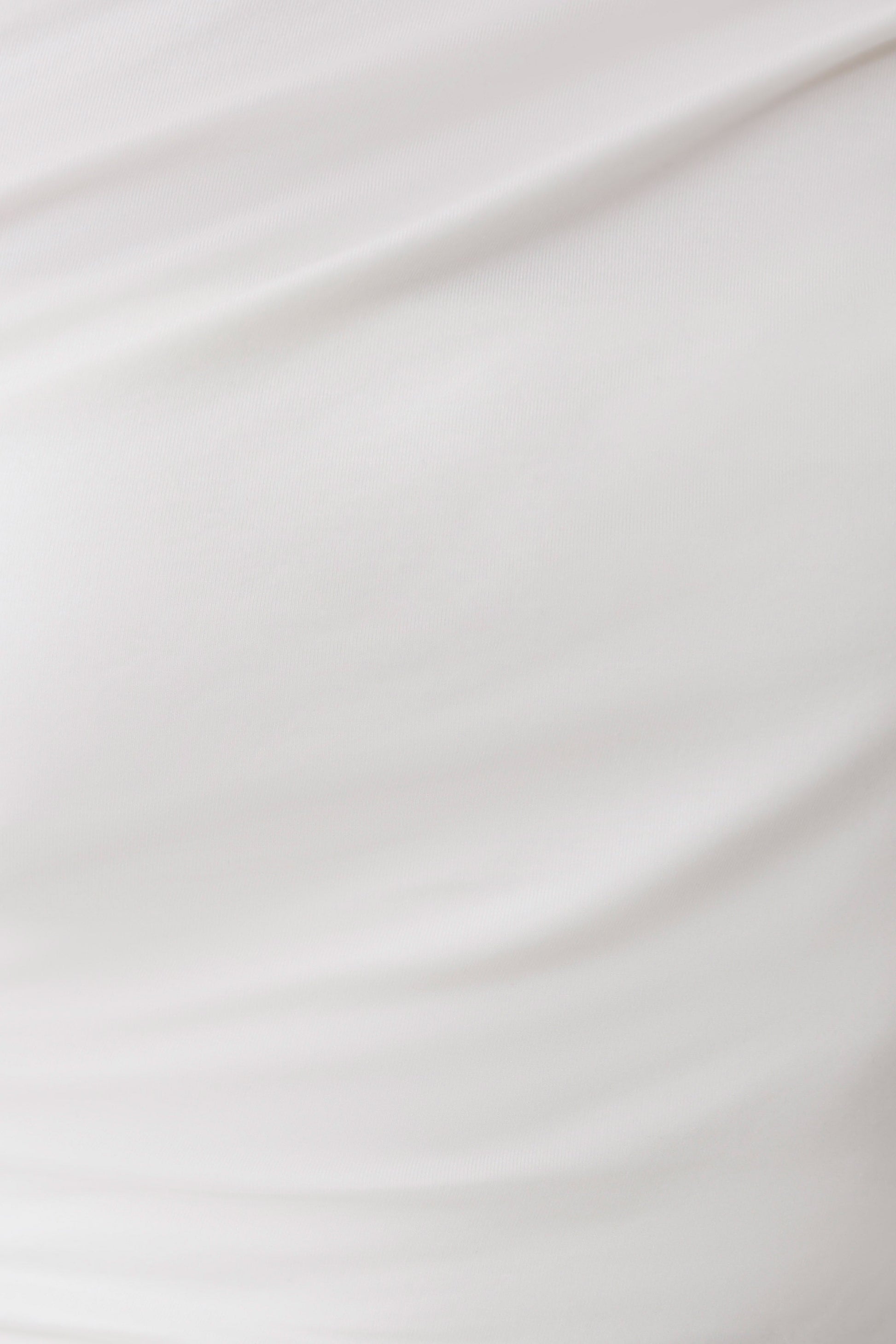 Corinna Modal One Shoulder Midi Dress - White #6