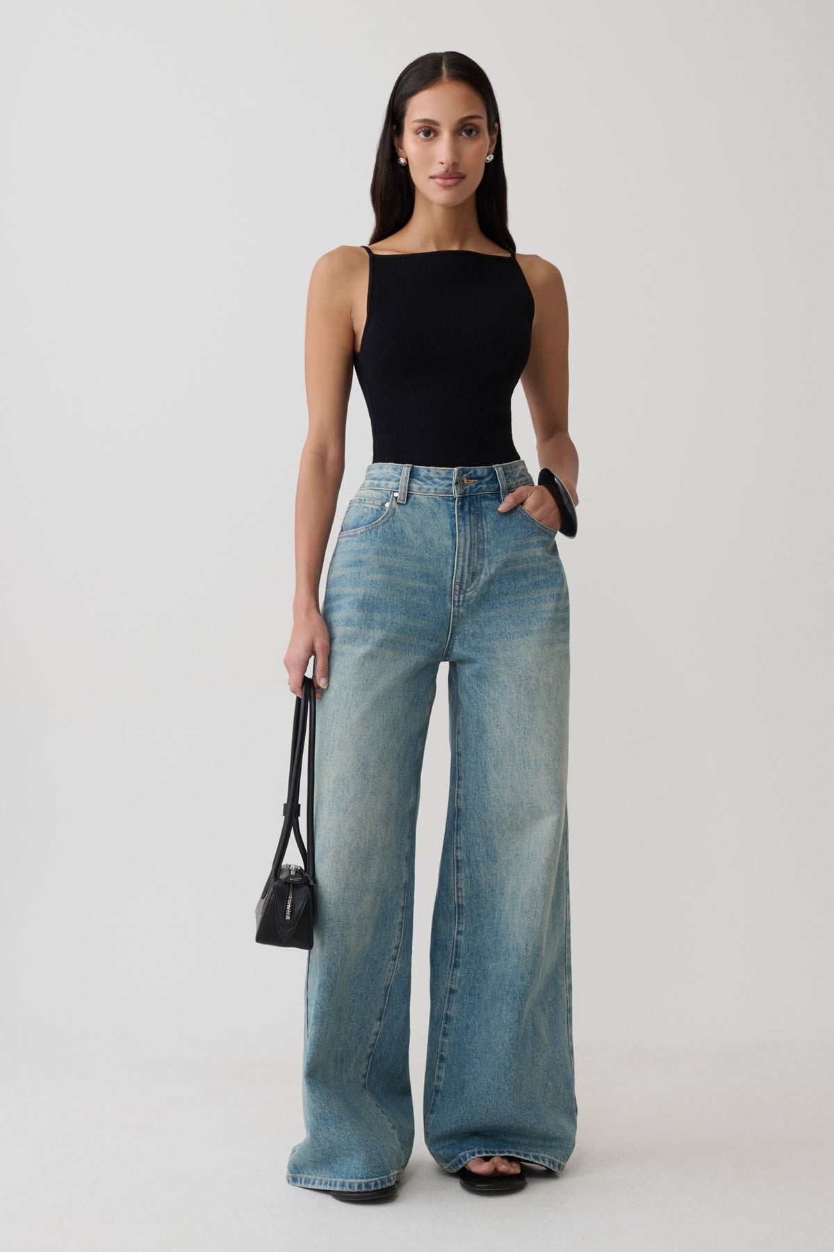 Tara Knit Tank Top - Black #7