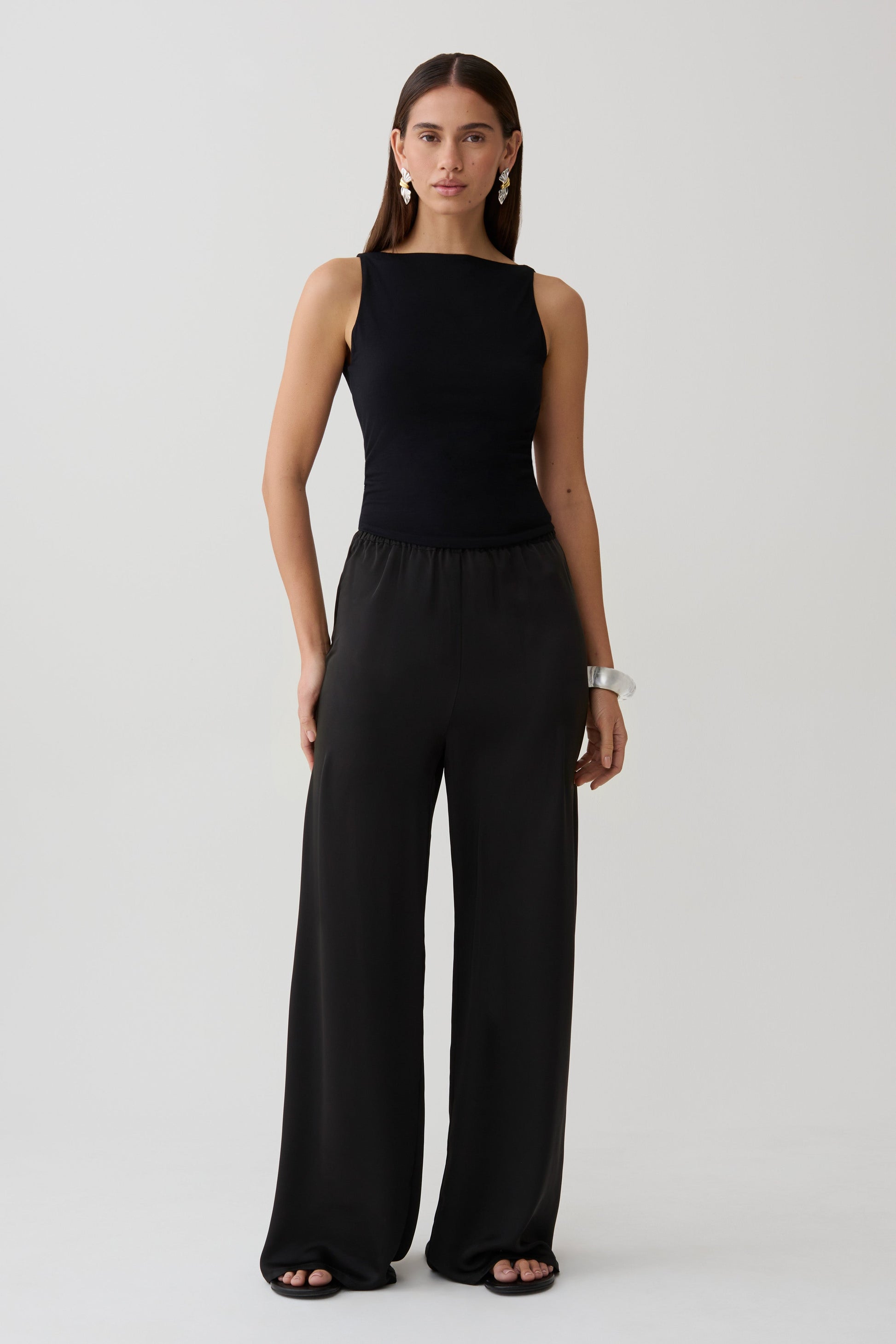 Yura Backless Twist Top - Black #6