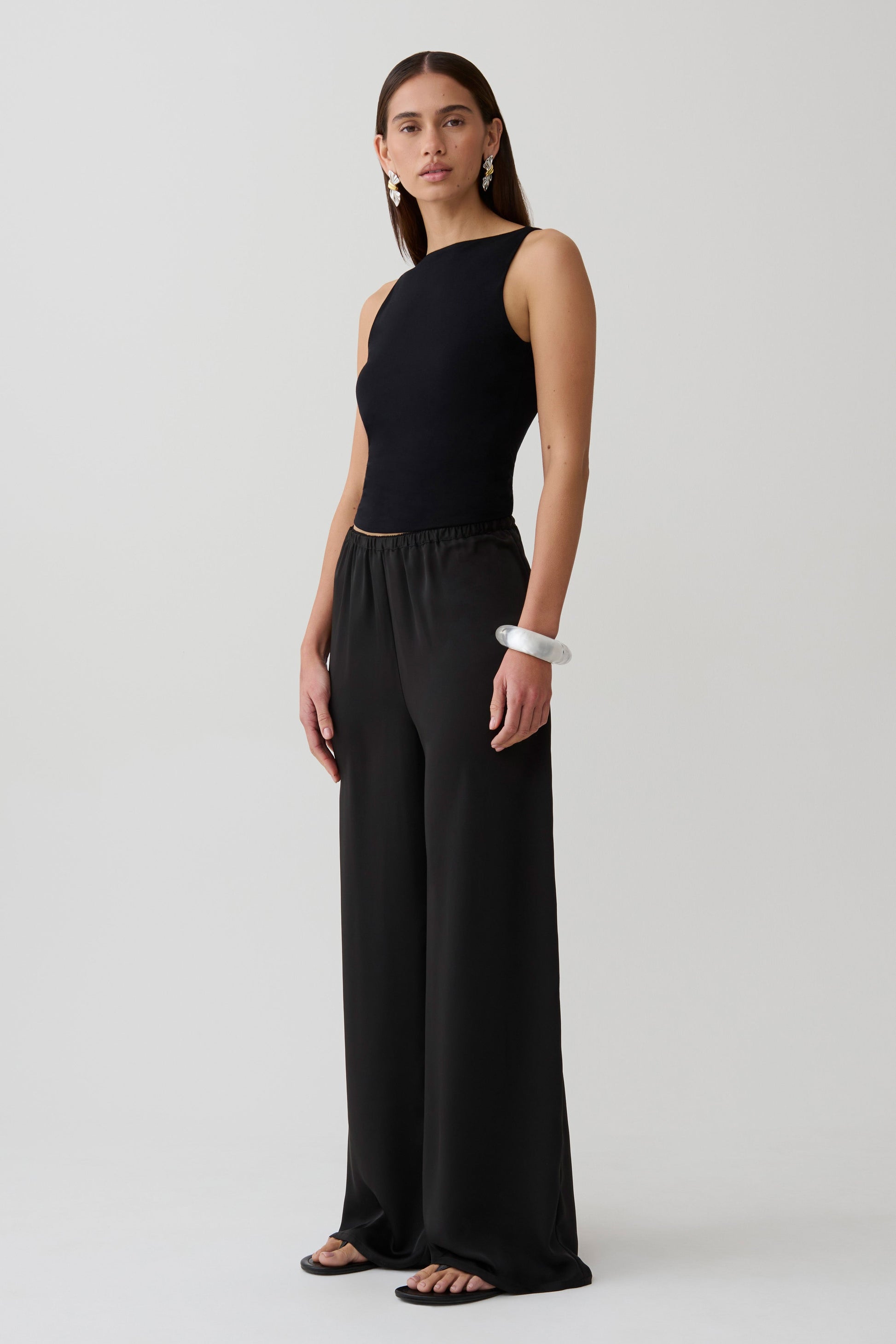 Yura Backless Twist Top - Black #4