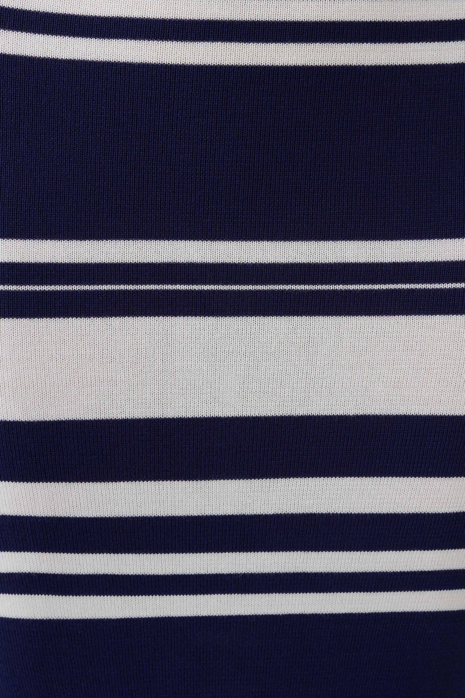 Brienne Stripe Midi Dress - Navy/Ivory #7