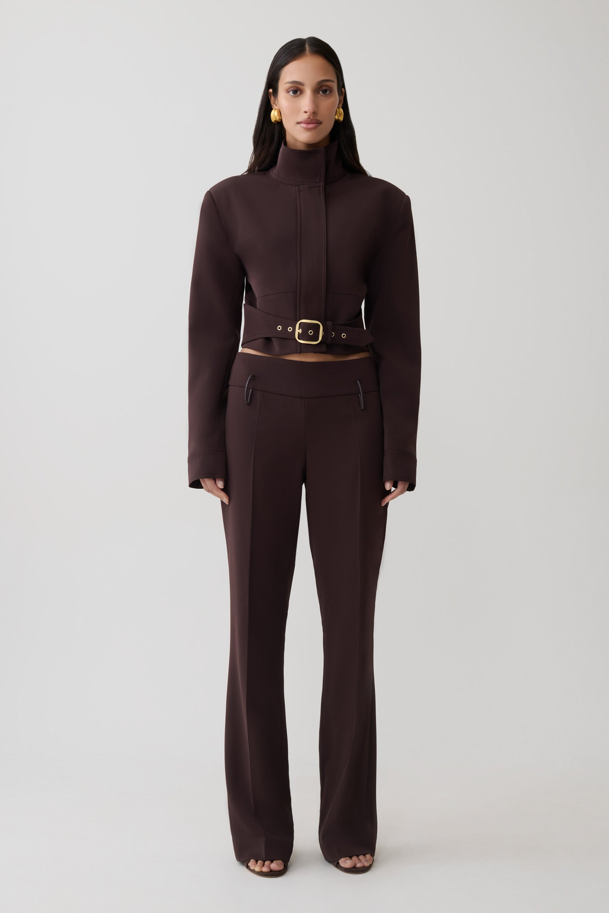 Brooke Structured Suiting Jacket - Burgundy #6