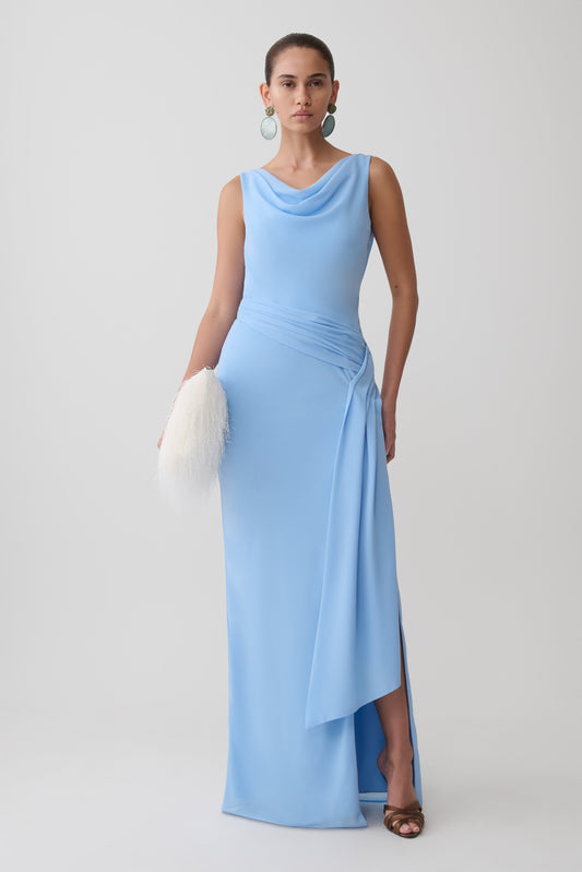 backless dresses near me Iris Backless Maxi Dress