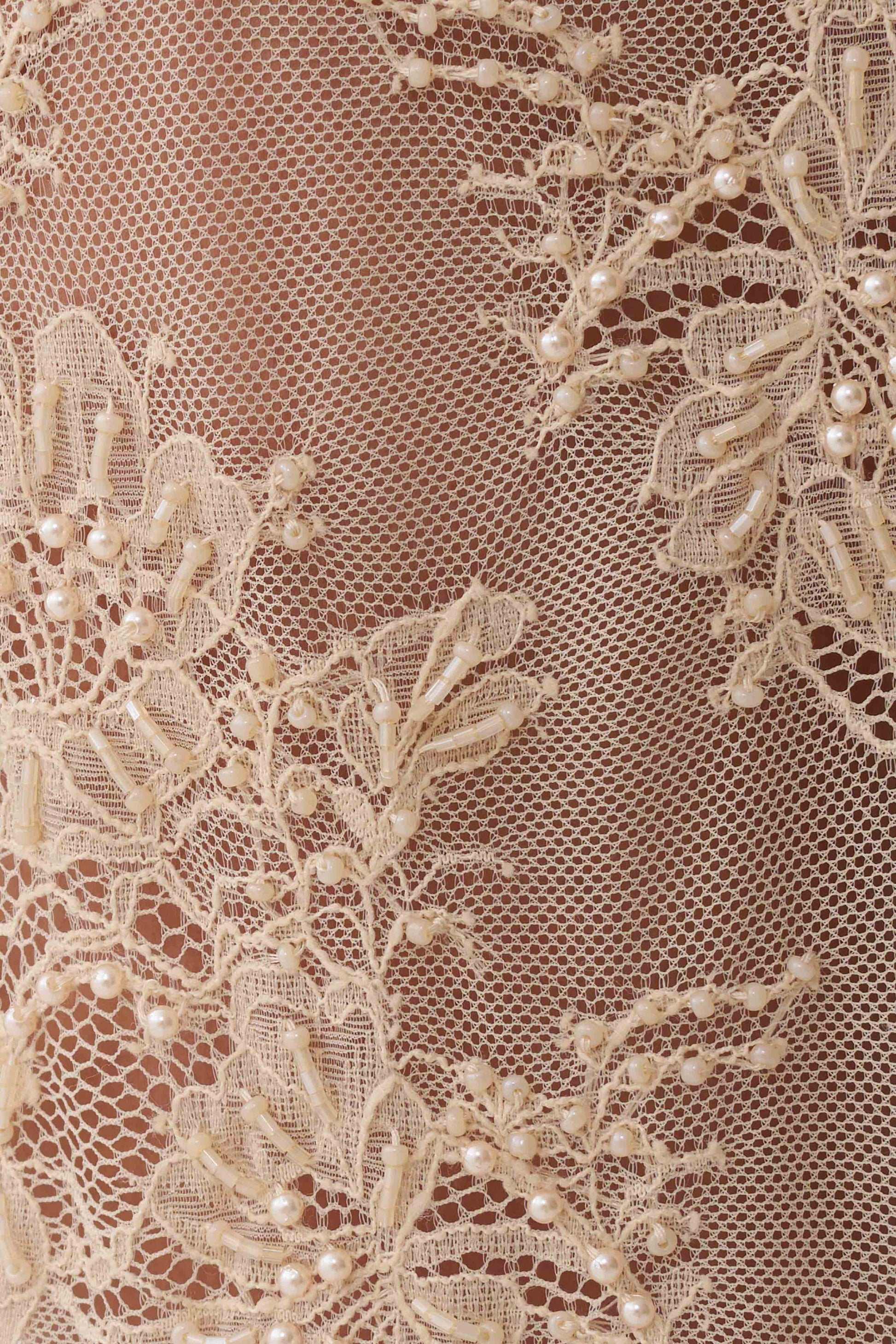 Marcelle Lace Midi Skirt - Blush Rose Gold #10