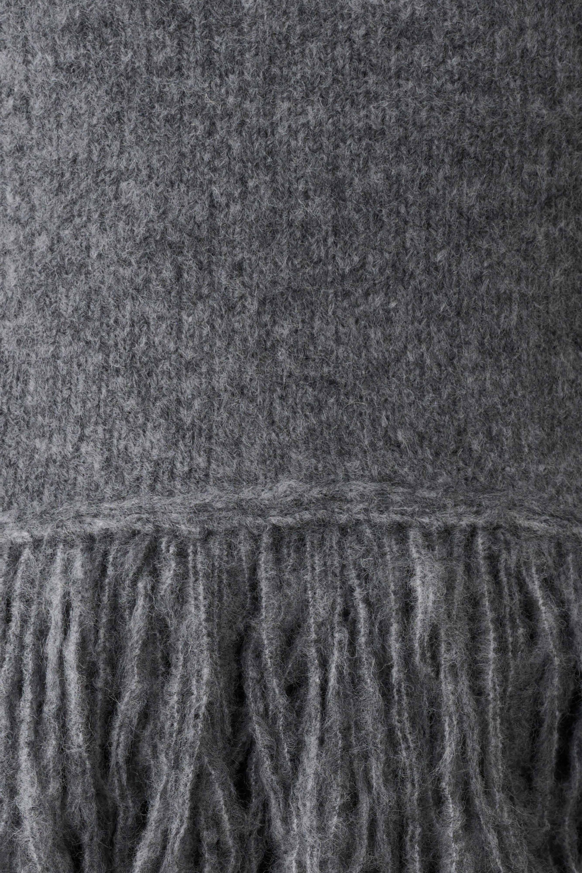 Sammie Fringe Knit Top - Charcoal #9