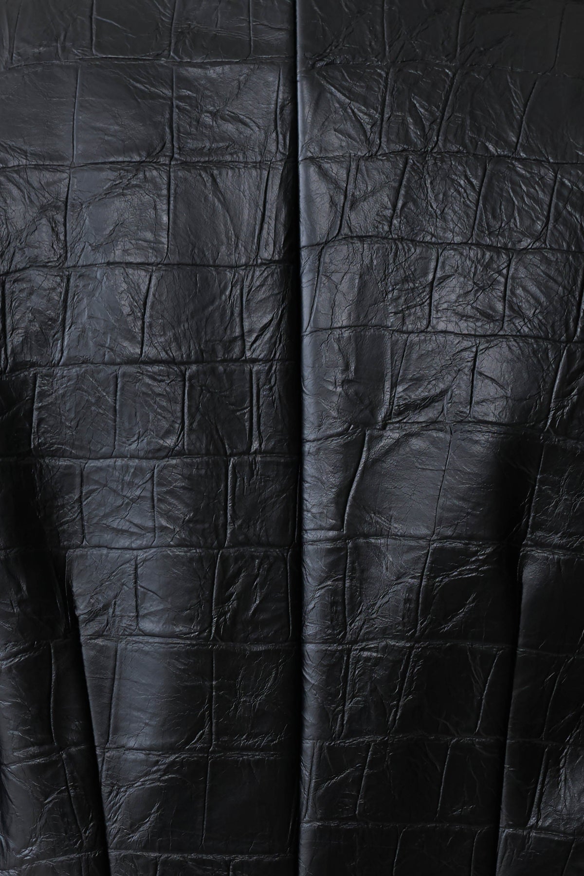 Rundy Croc Faux Leather Coat - Black #8