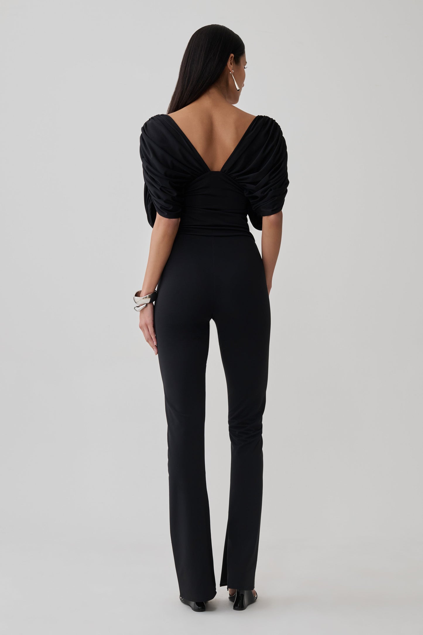 Fletcher Skinny Flare Pants - Black