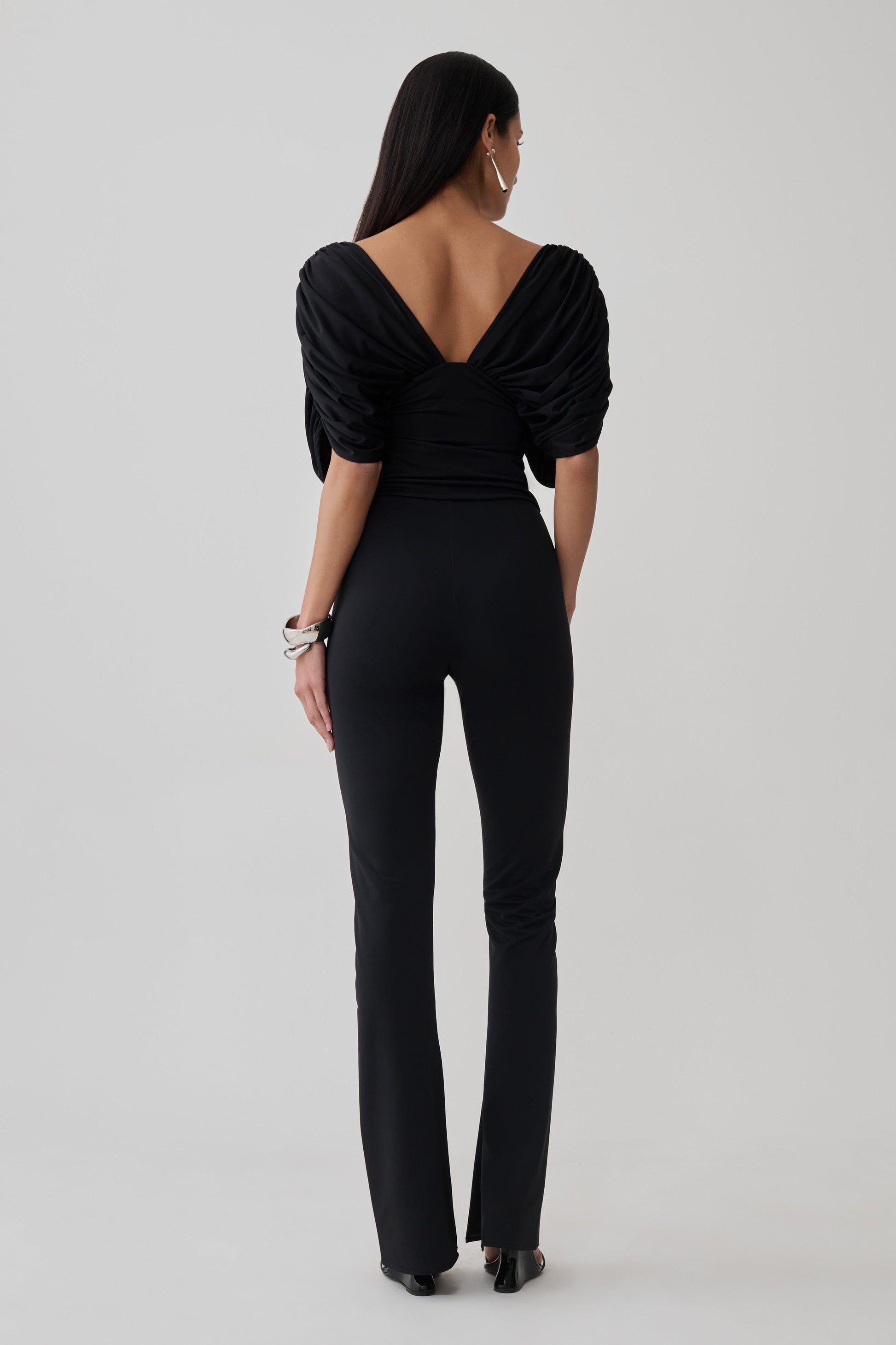 Fletcher Skinny Flare Pants - Black #2