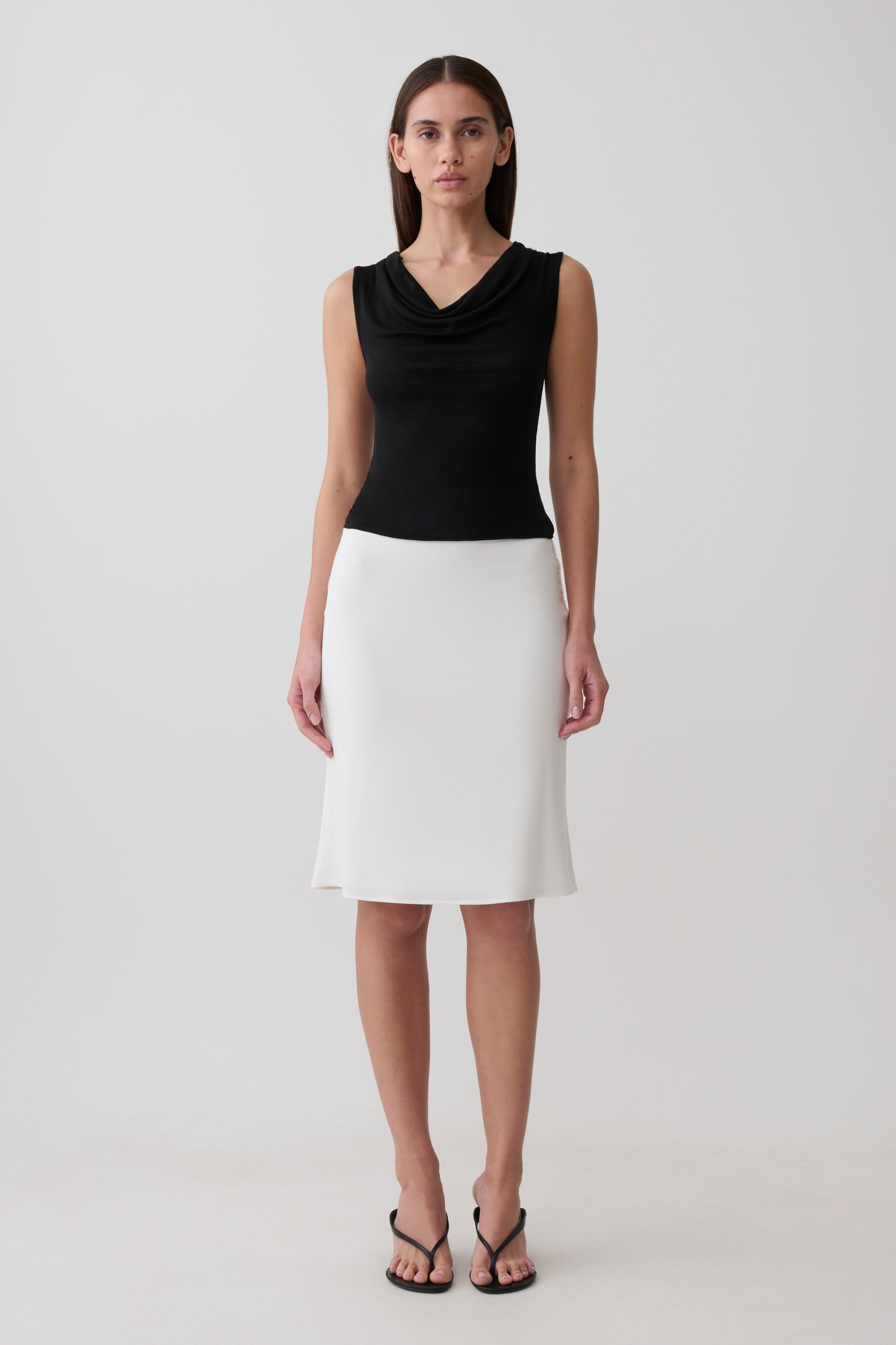 Ciaran Sleeveless Sheer Top - Black #8