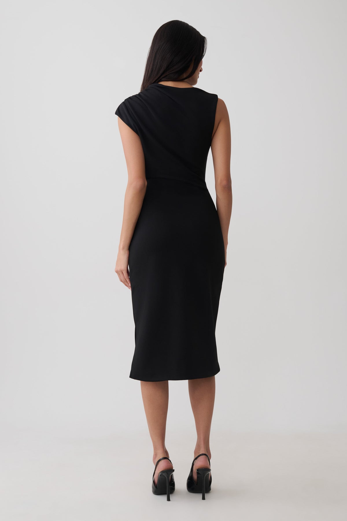 Gloom Midi Dress - Black