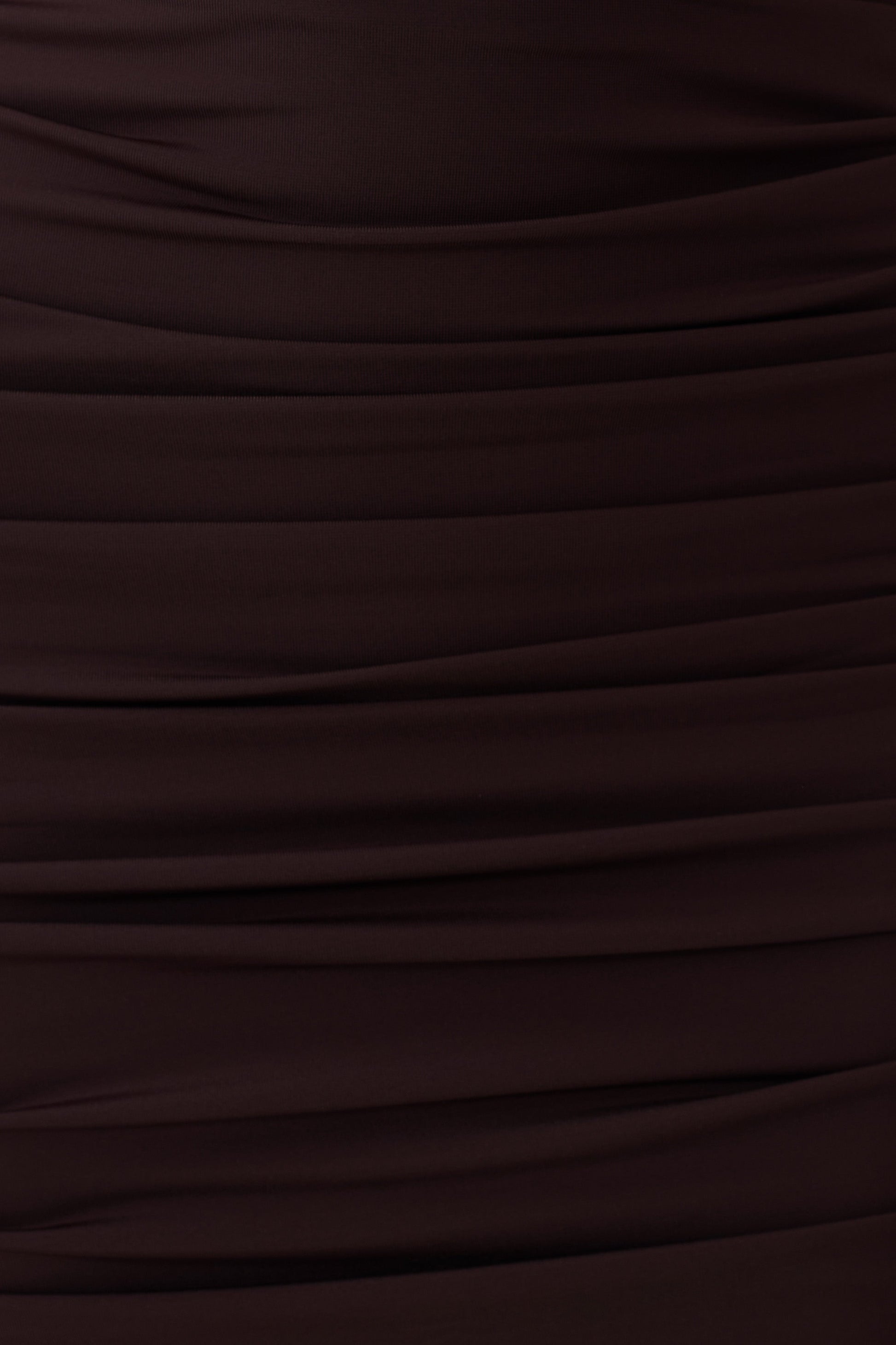 Kaiydo Gathered Centre Wire Mini Dress - Chocolate #6