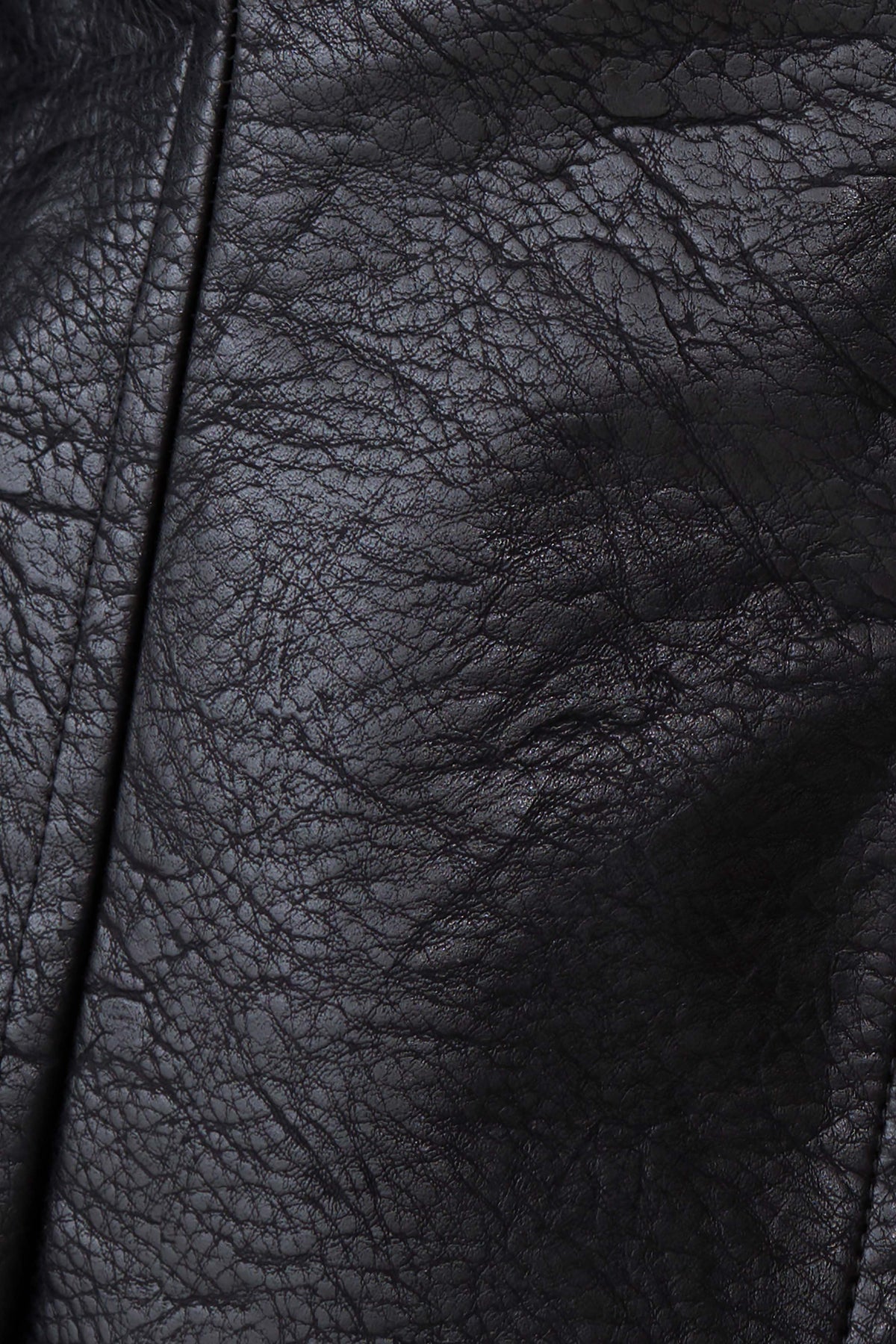 Telma Faux Leather Collared Jacket - Black #8