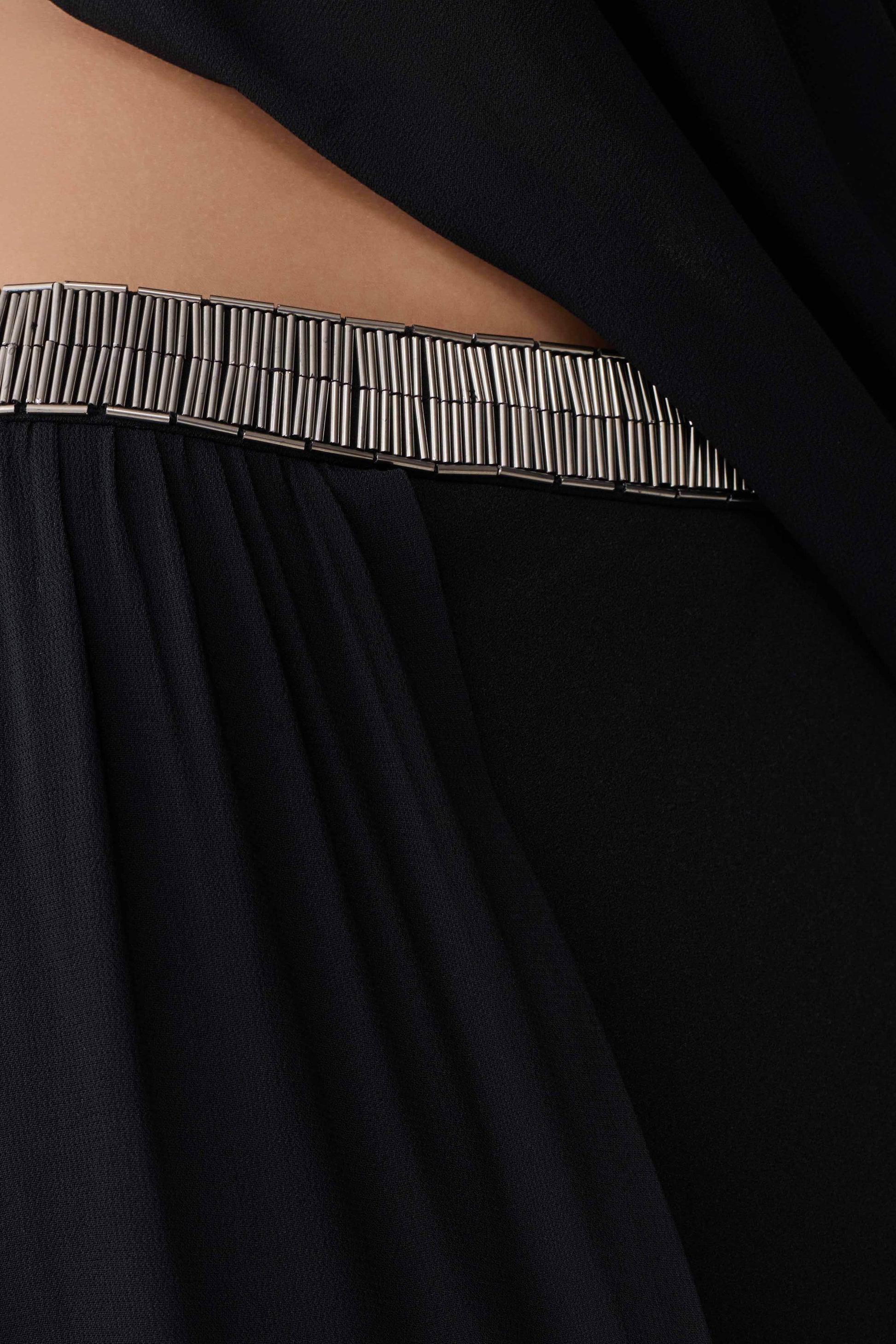 Valerie Chiffon Strapless Maxi Dress - Black #6