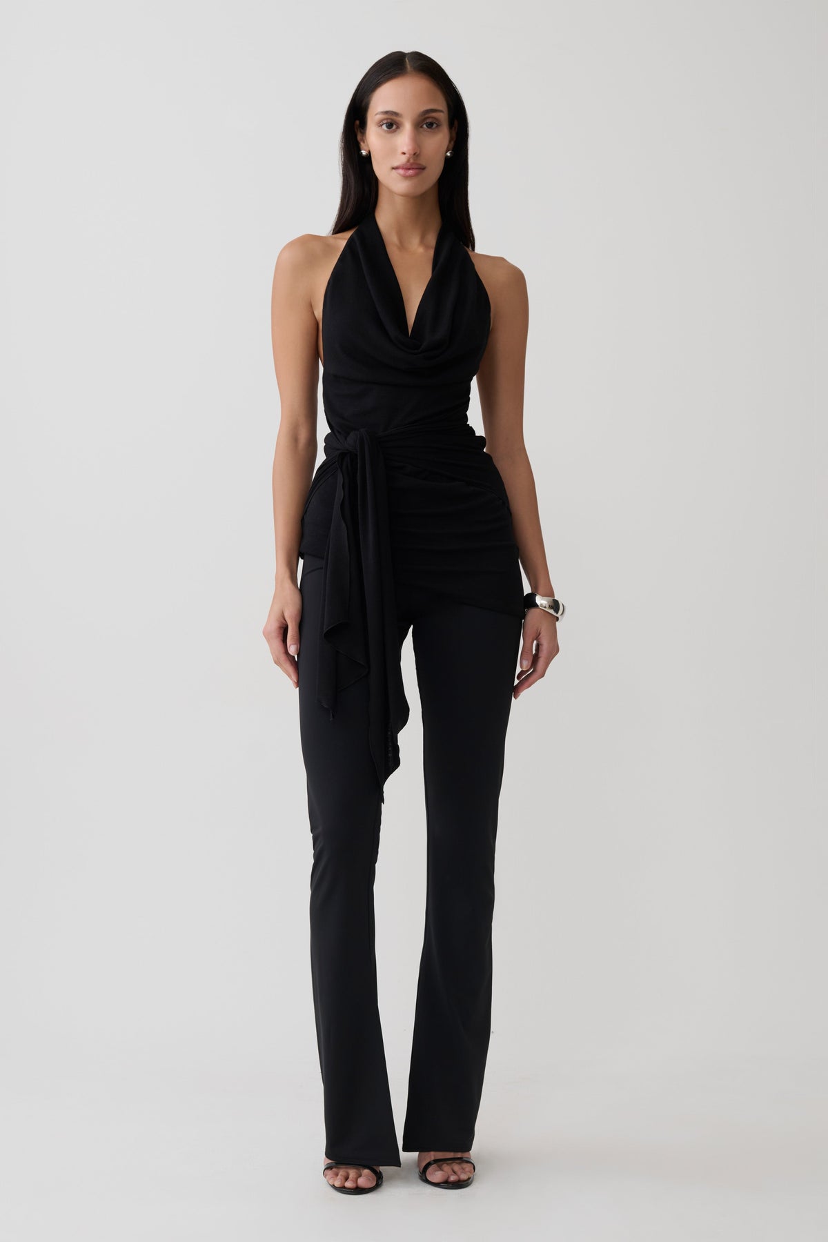 Fletcher Skinny Flare Pants - Black #3
