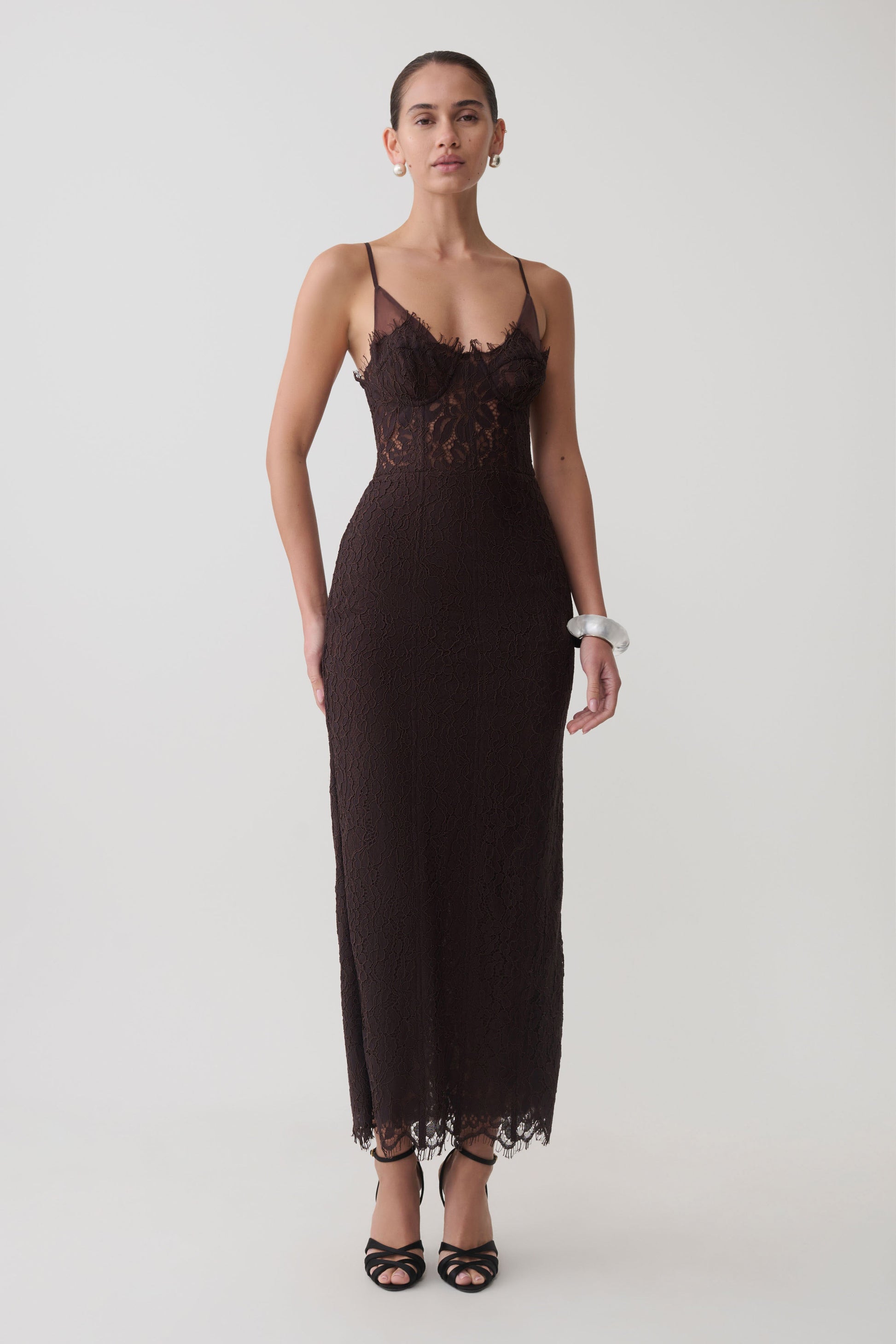 lace and mesh midi dress SQUARE NECK MESH LACE MIDI DRESS IN PINK | CULT MIA
