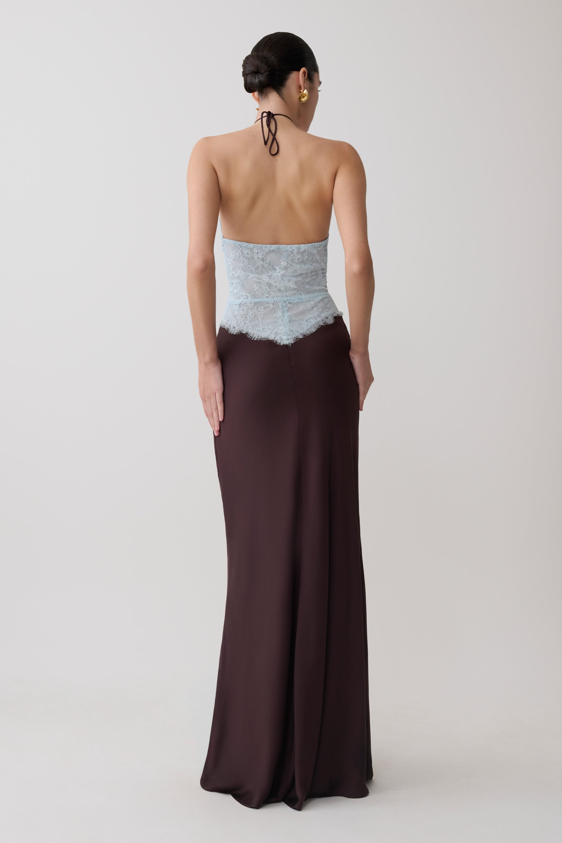 sasha ruched maxi dress Sasha Yellow Ruched Twist Satin Maxi Dress - US 8